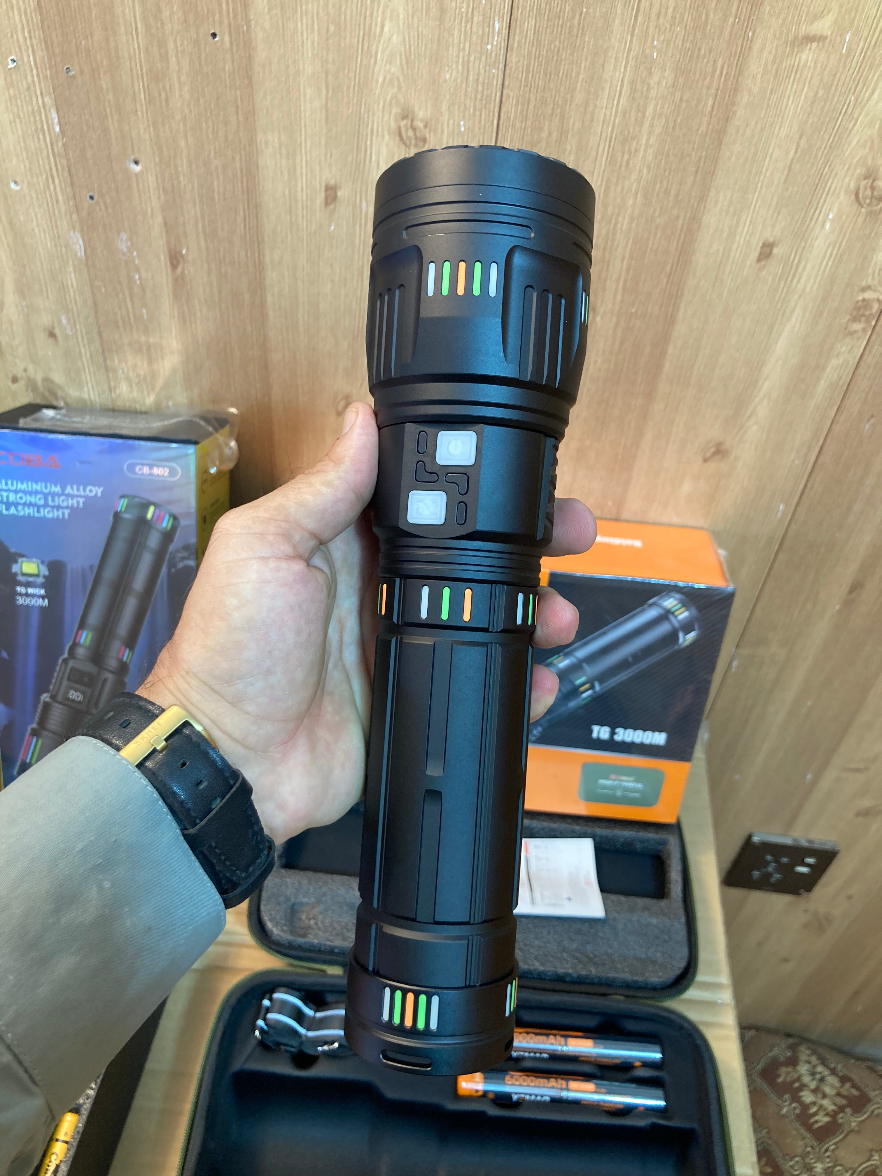 COBA Powerful Long Range Super Updated Model Led Flashlight - Torch CB-802