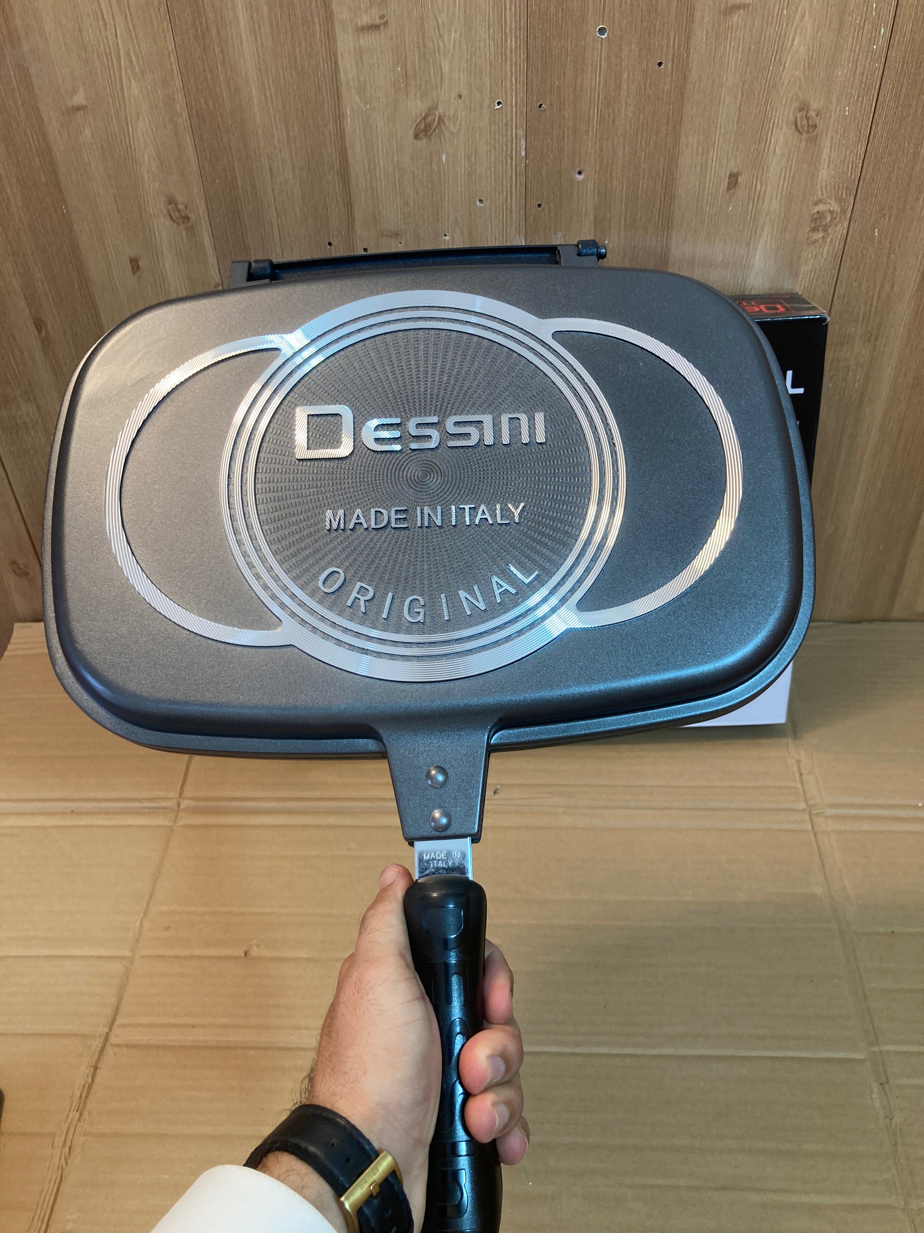 Dessini Italy Die Casting Double Grill Pan 32cm