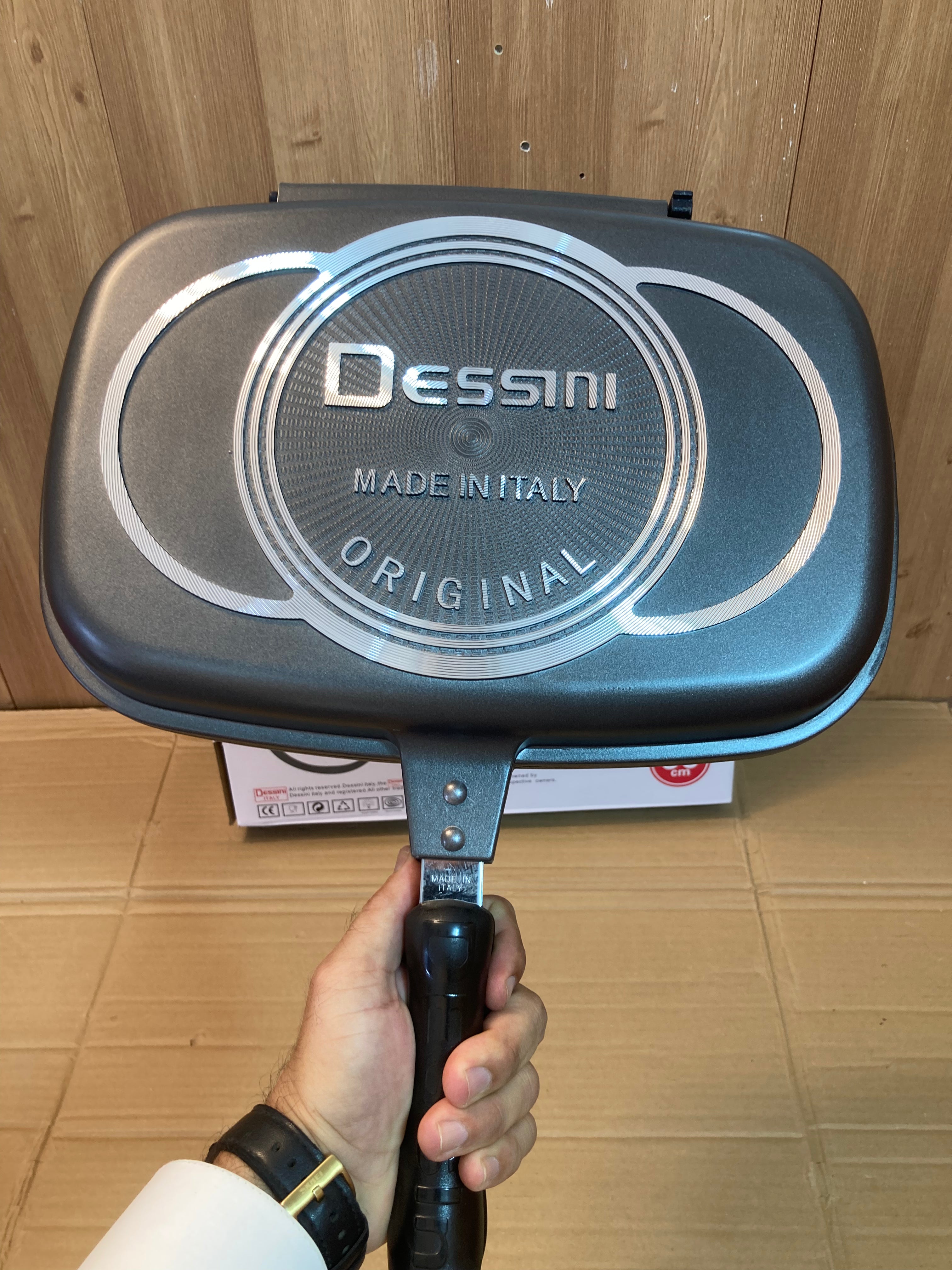 Dessini Italy Die Casting Double Grill Pan 32cm