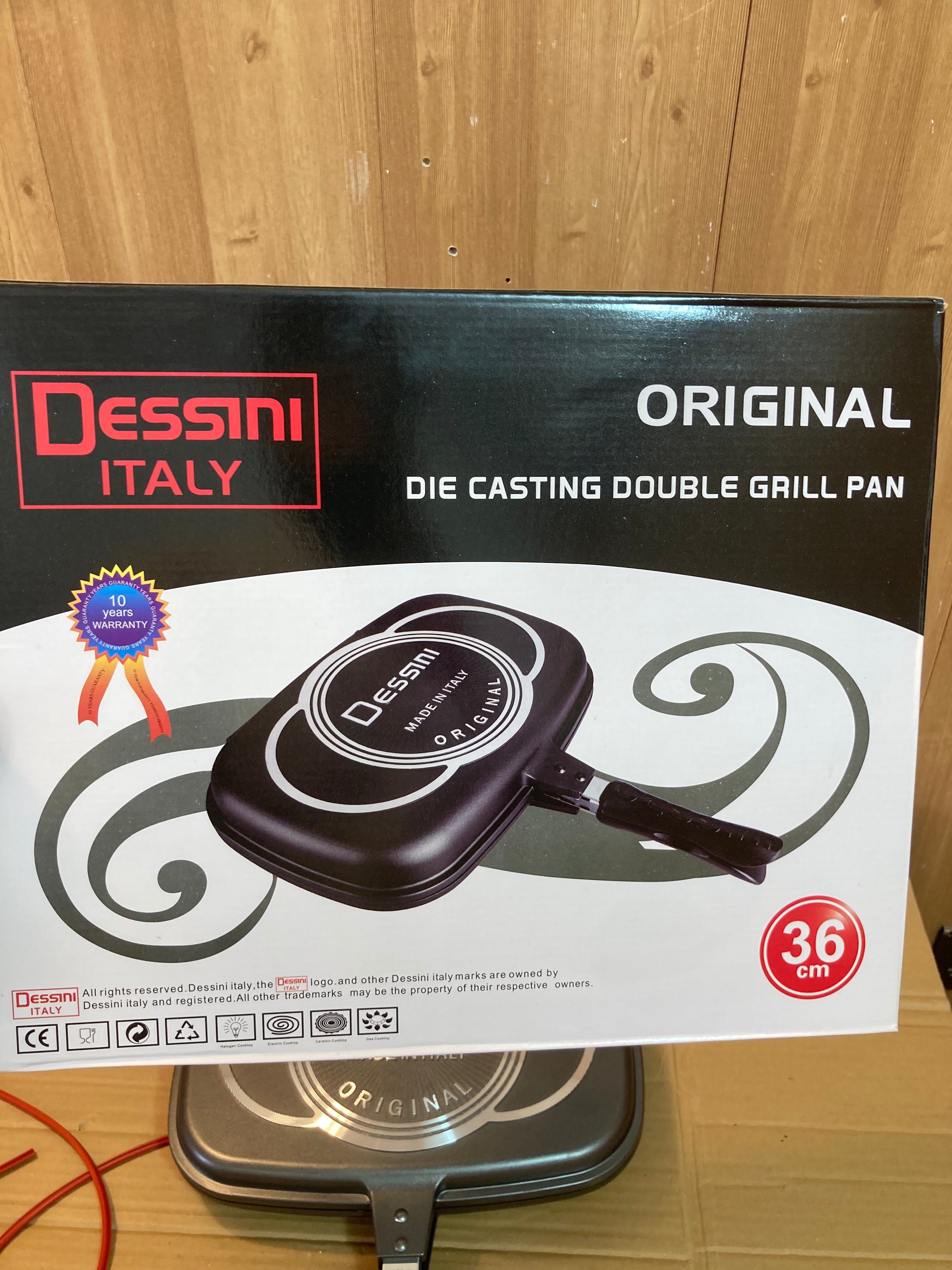 Dessini Italy Die Casting Double Grill Pan 32cm