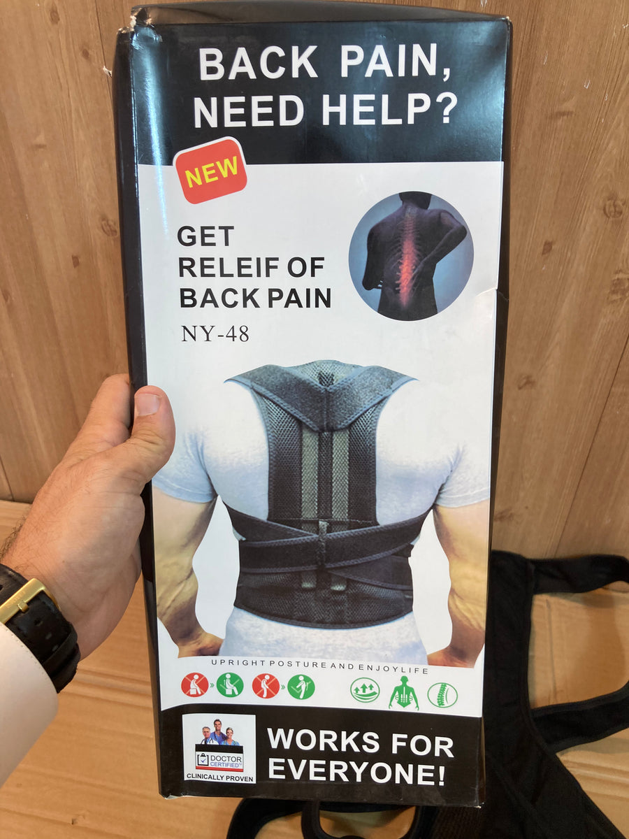 Adjustable Back & Spine Support For Pain Relief | Shoulder & Backbone ...