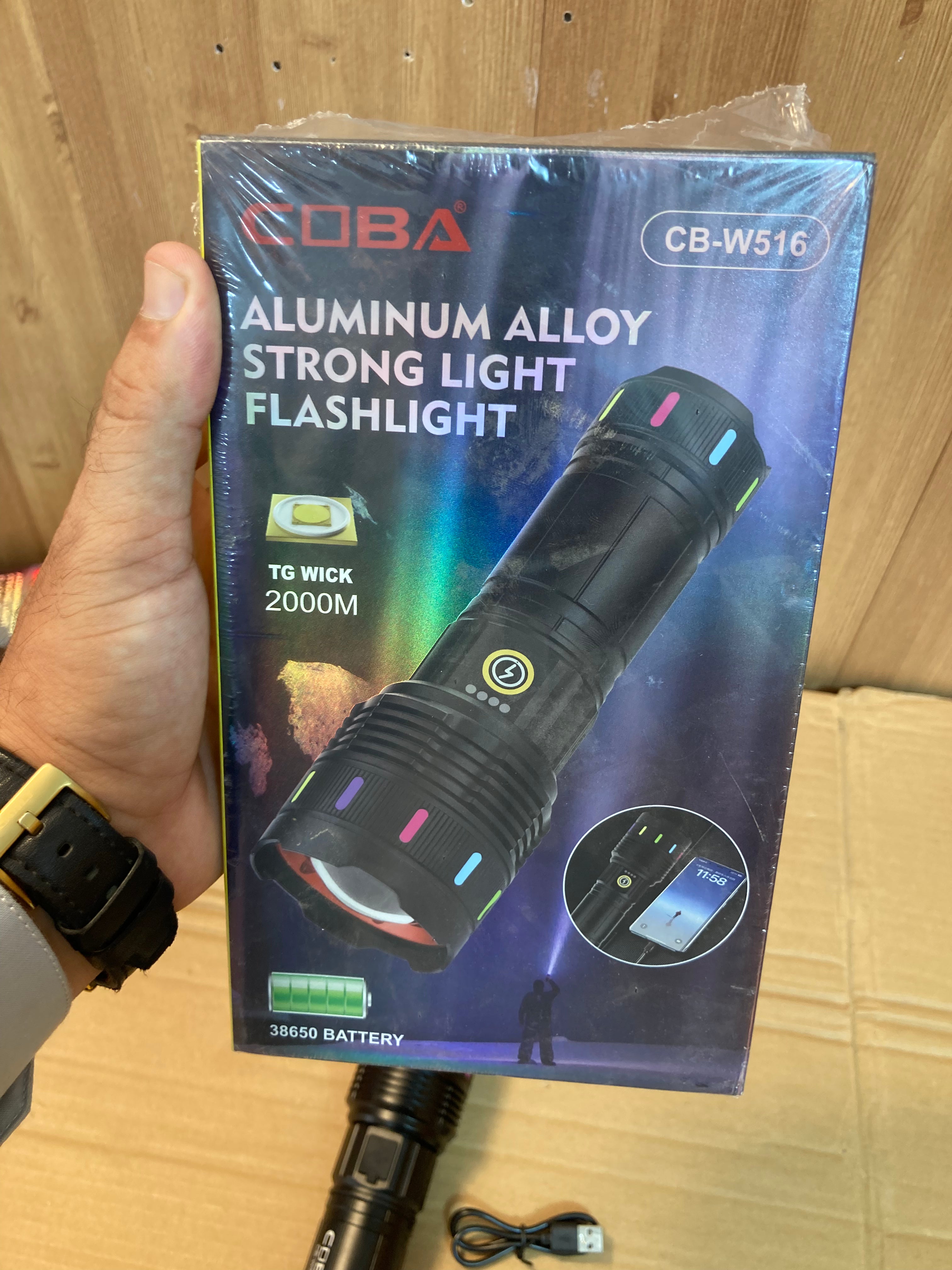 COBA High Beam Led Flashlight-Torch CB-W516