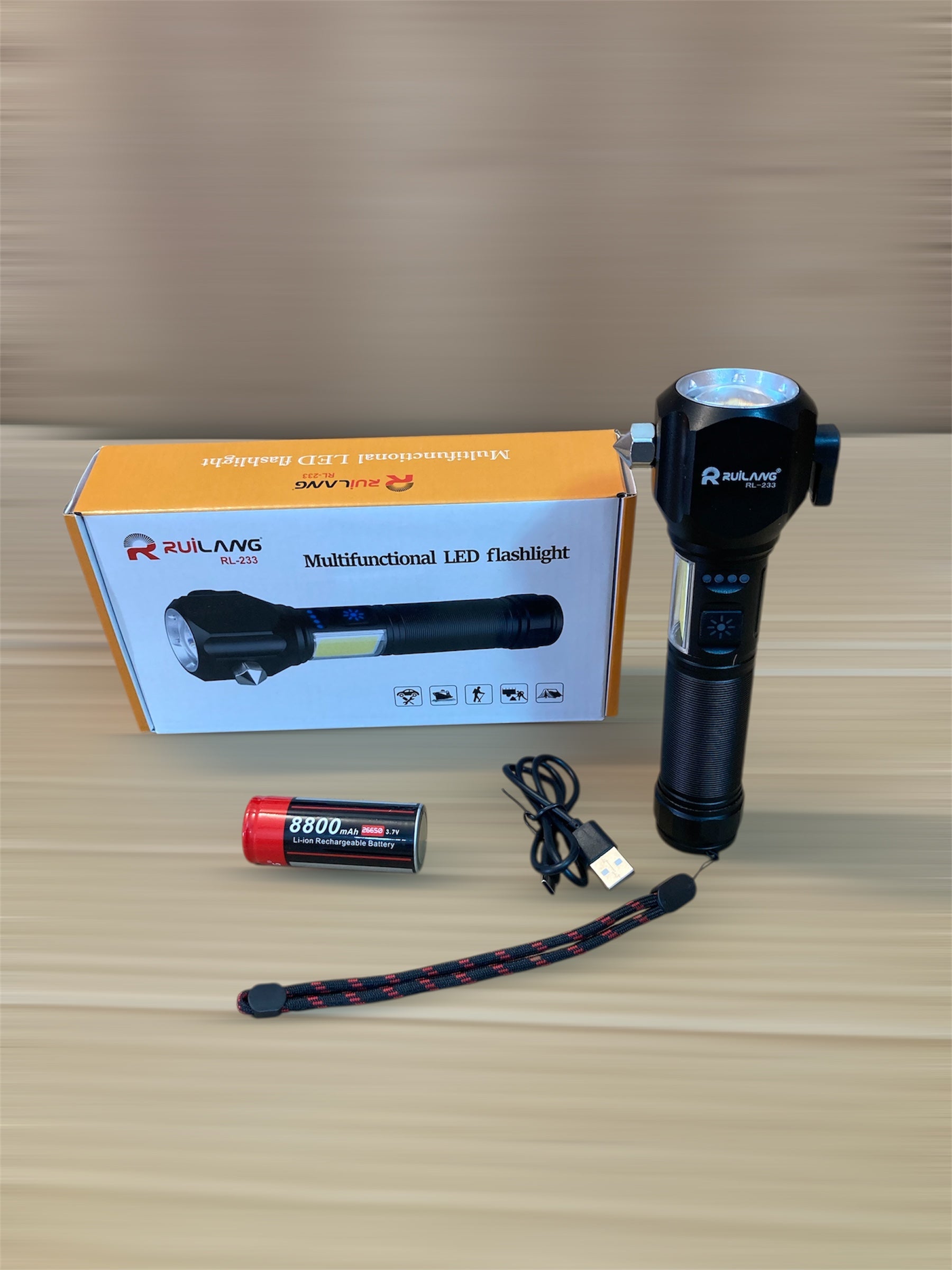 Ruilang Multifunctional LED Flashlight/Torch RL233