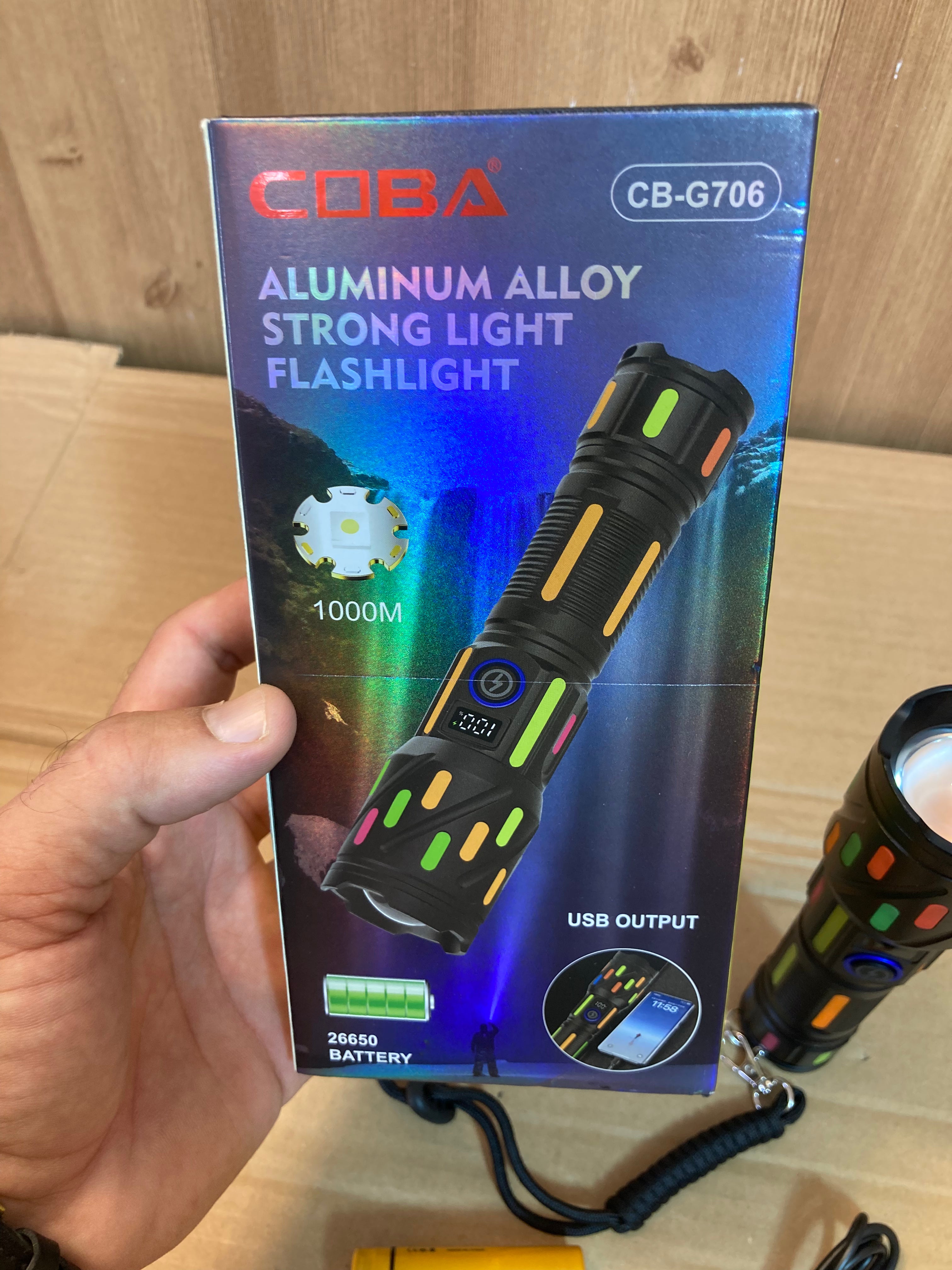 COBA Digital Long Range Compact Flashlight - Torch CB-G706