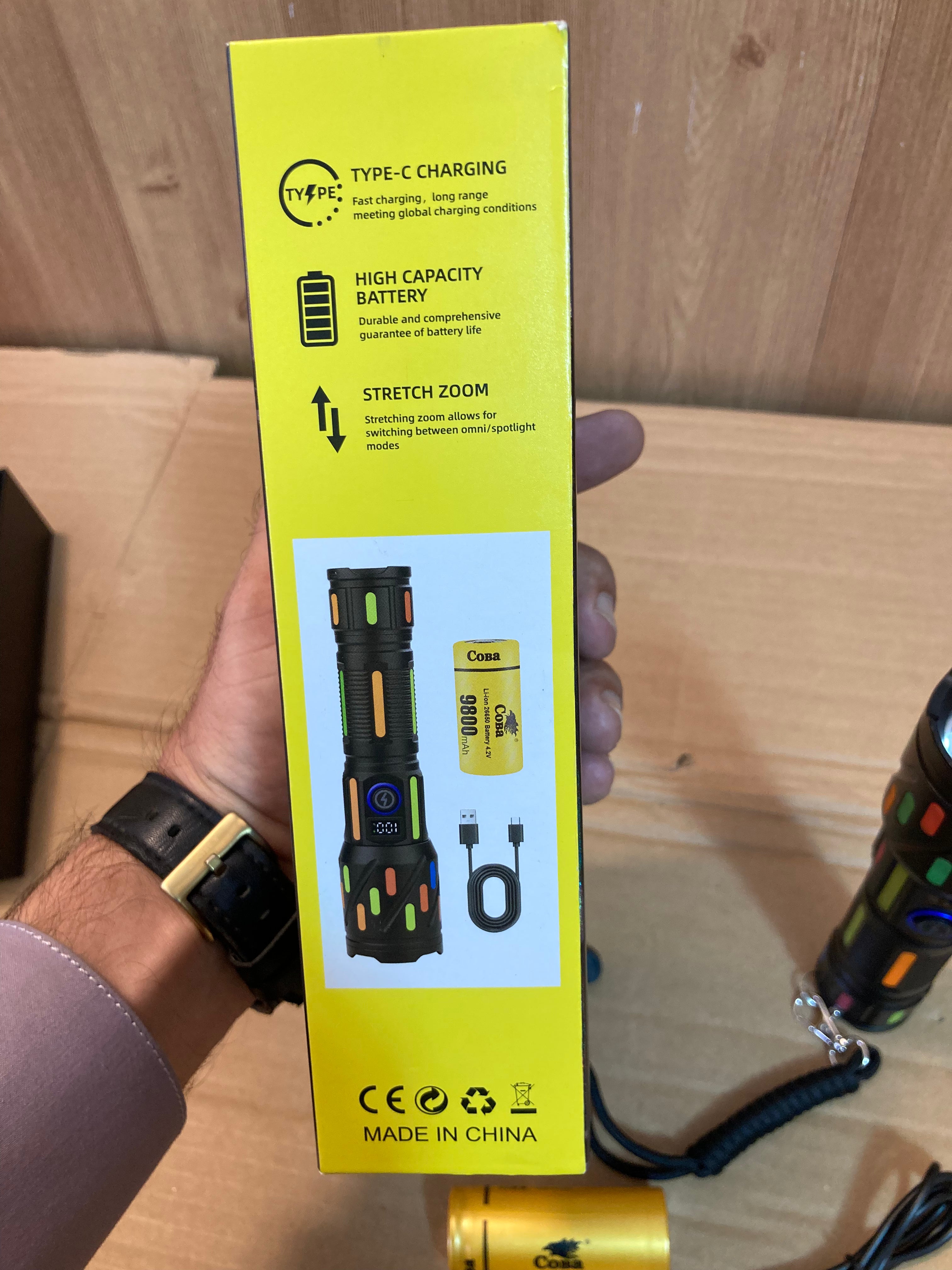 COBA Digital Long Range Compact Flashlight - Torch CB-G706