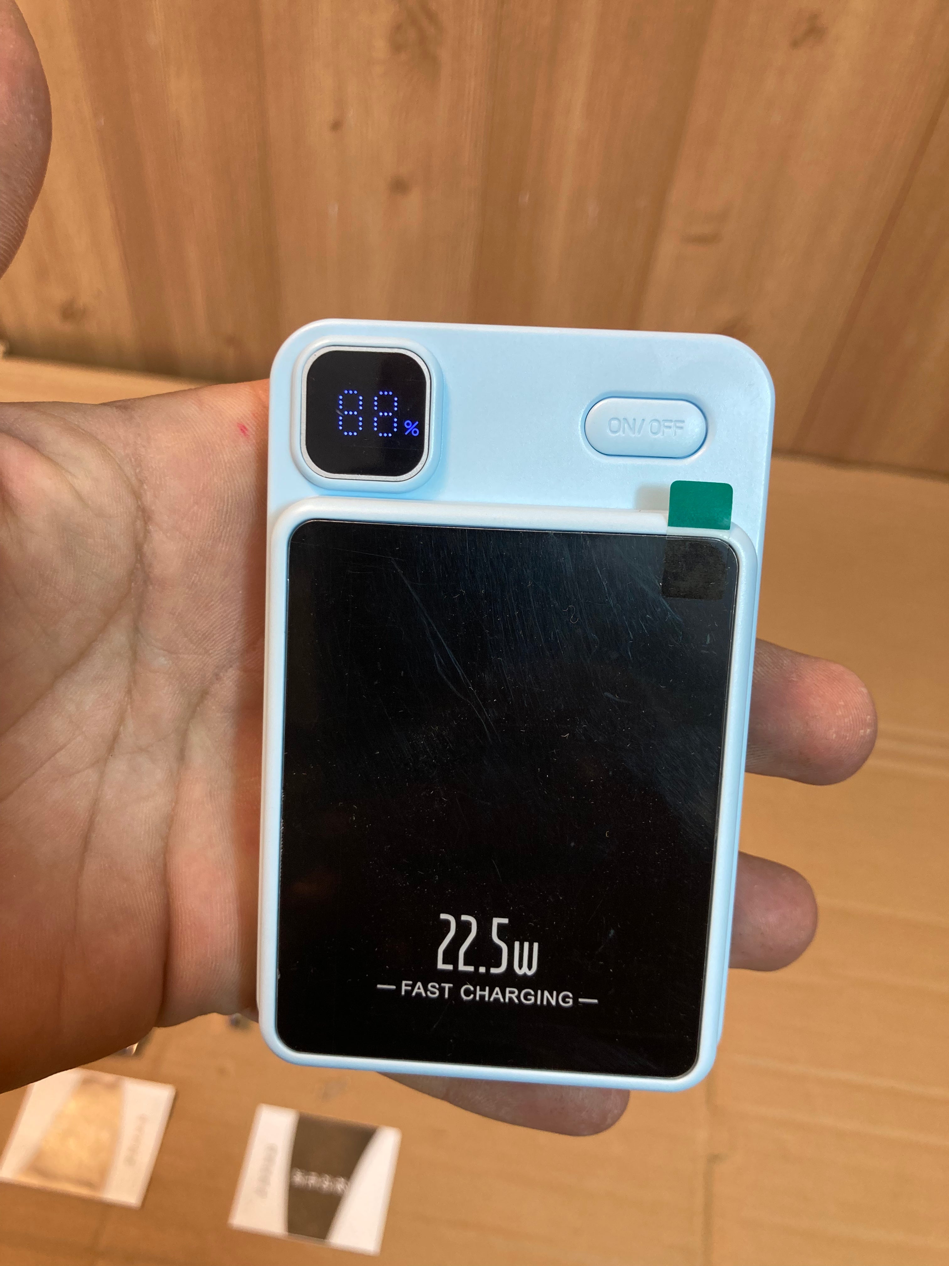 Mini Compact Wireless 22.5W Fast Charging Power Bank 10000 mAh