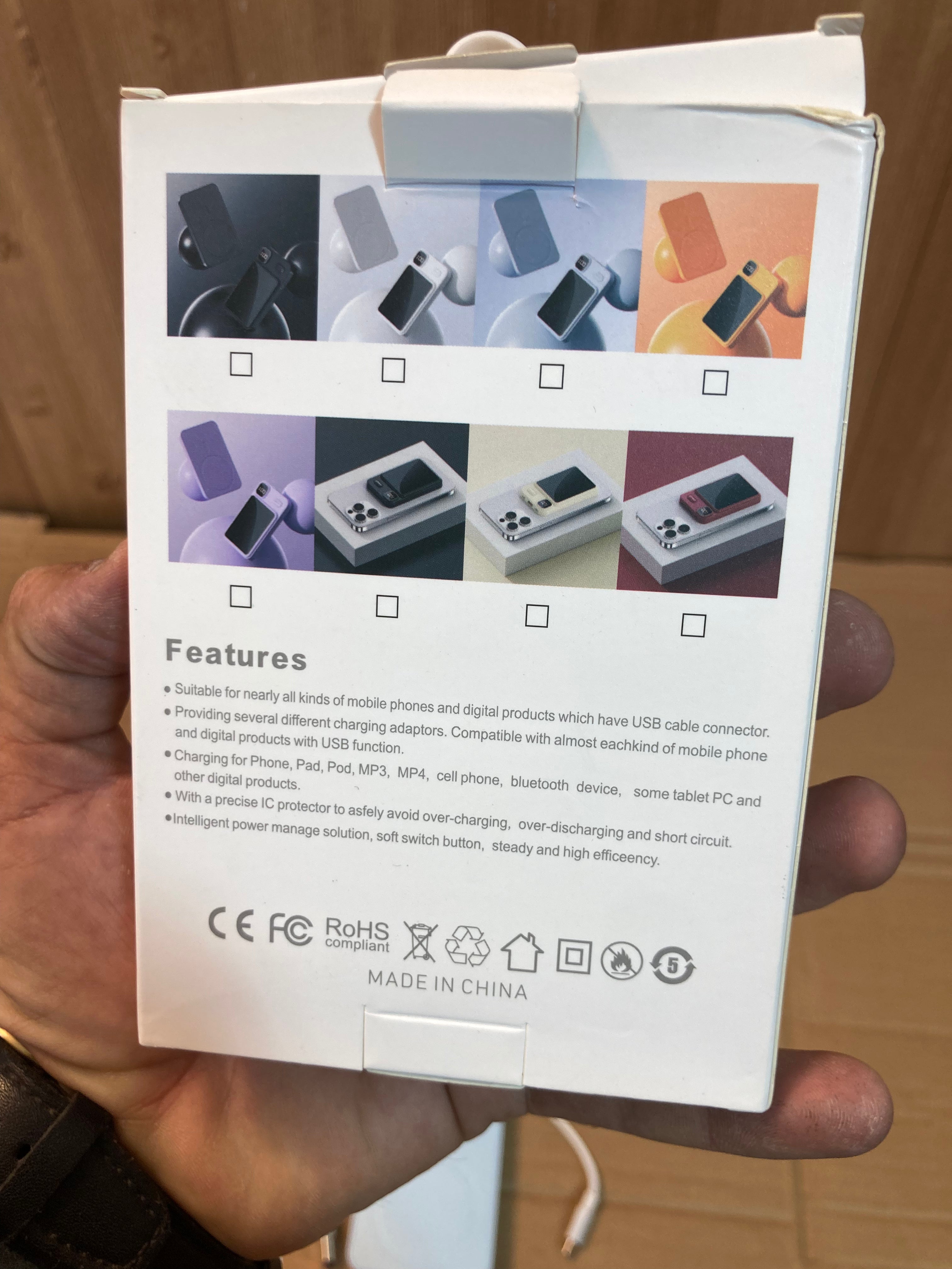 Mini Compact Wireless 22.5W Fast Charging Power Bank 10000 mAh