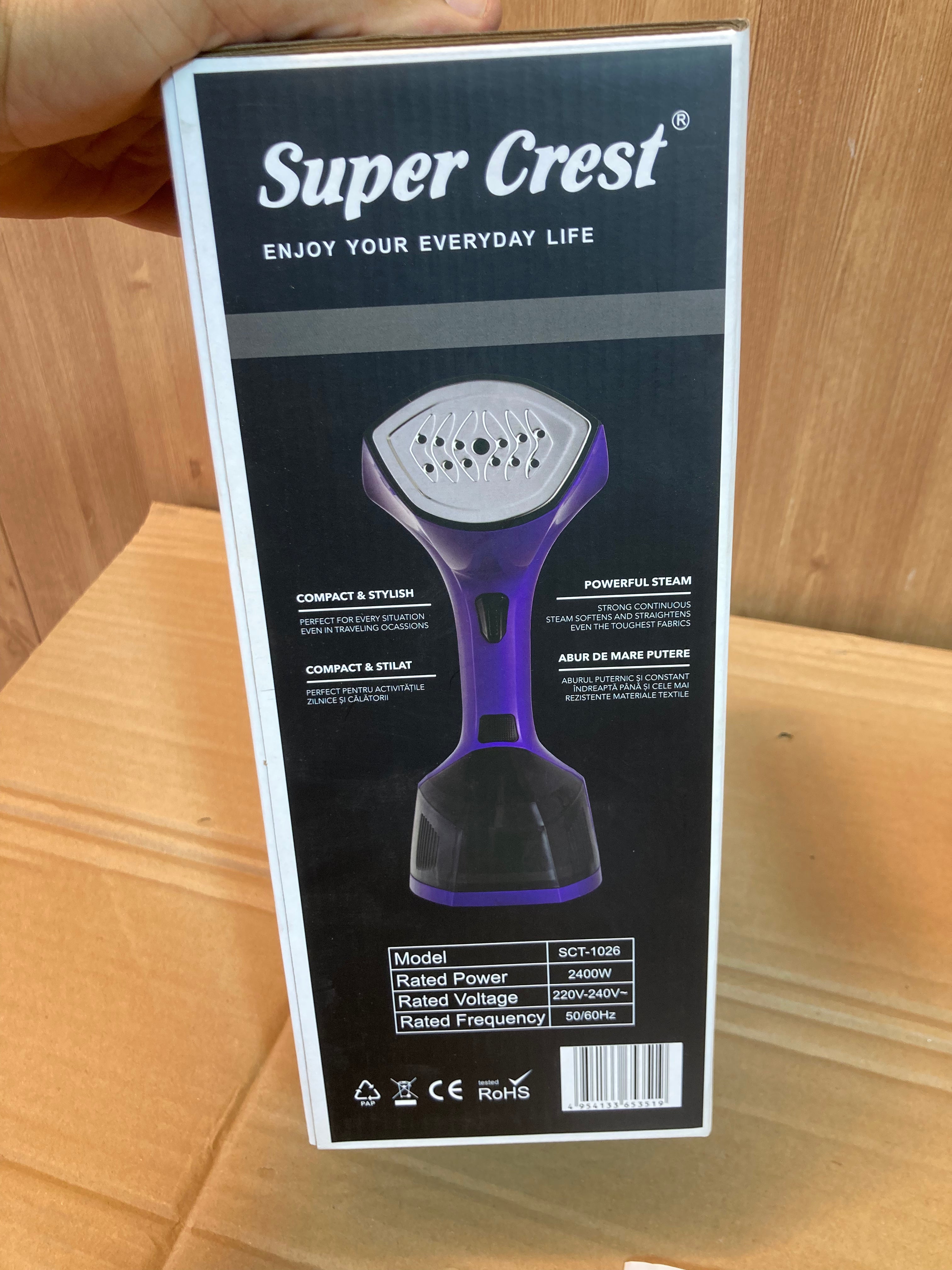 Super Crest Germany 2400W Handheld Garment Steamer - Updated Model -SCT-1026
