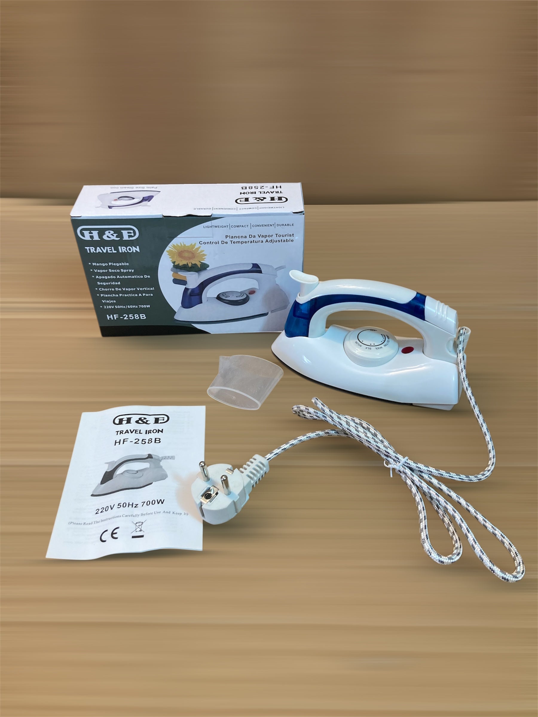 H&F Travel Friendly Compact Steam Iron 750W