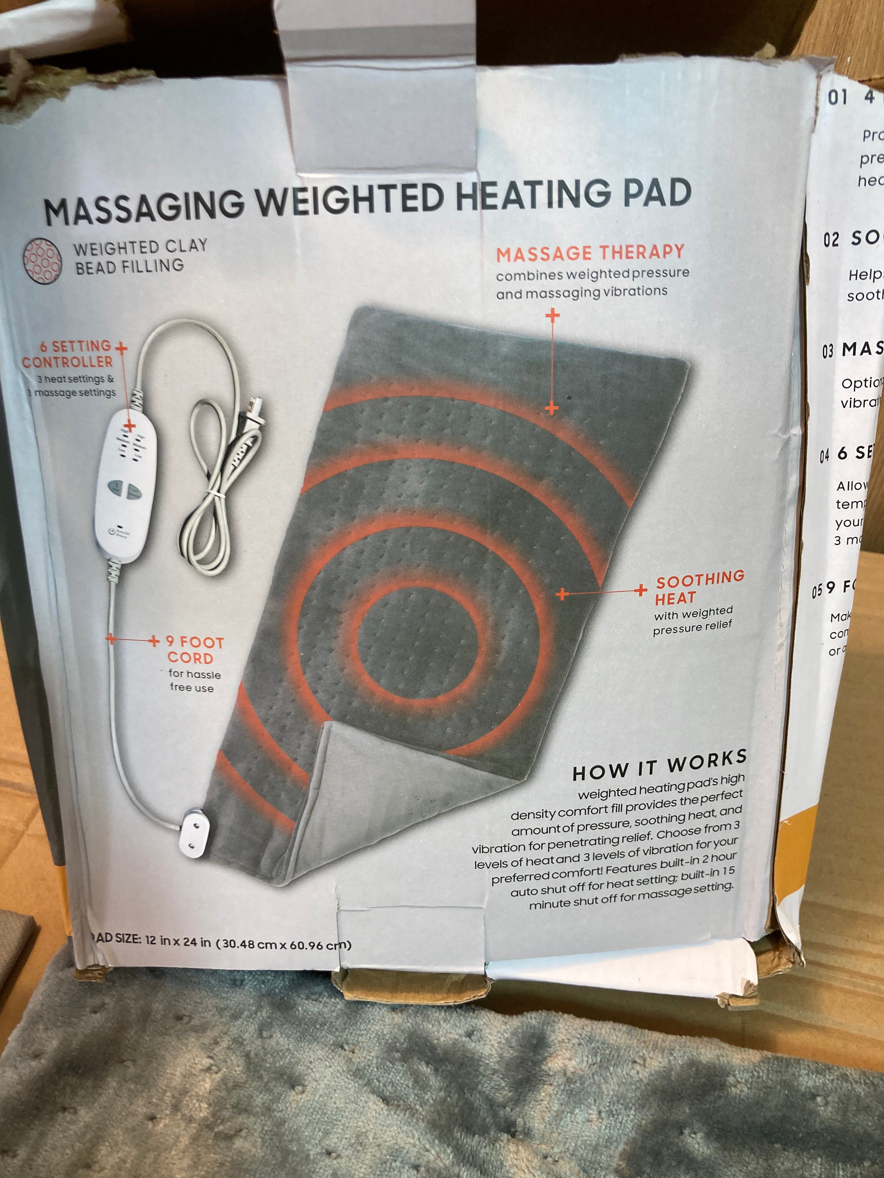 Lot Imported Massaging Weighted Heating Pad