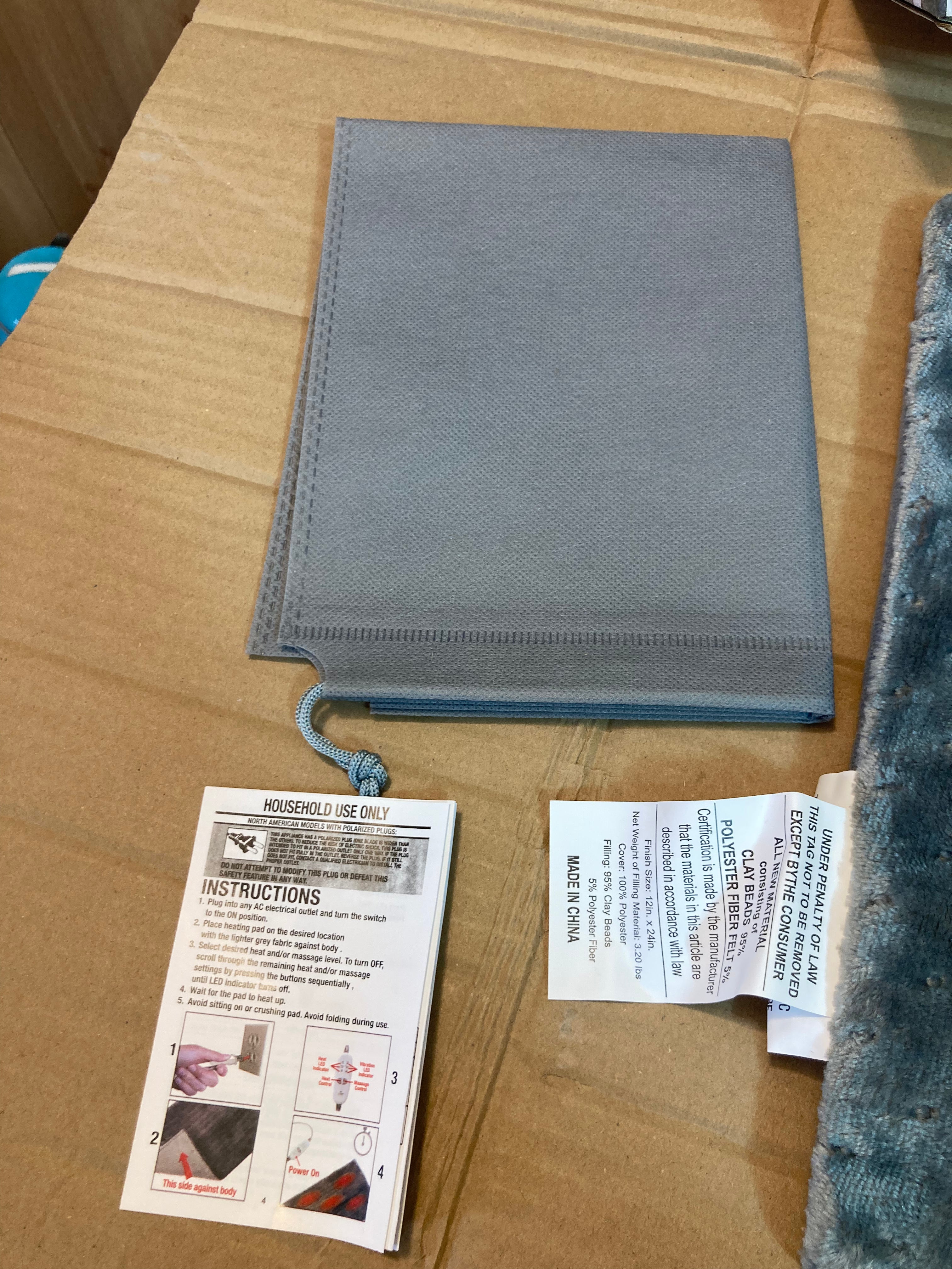 Lot Imported Massaging Weighted Heating Pad