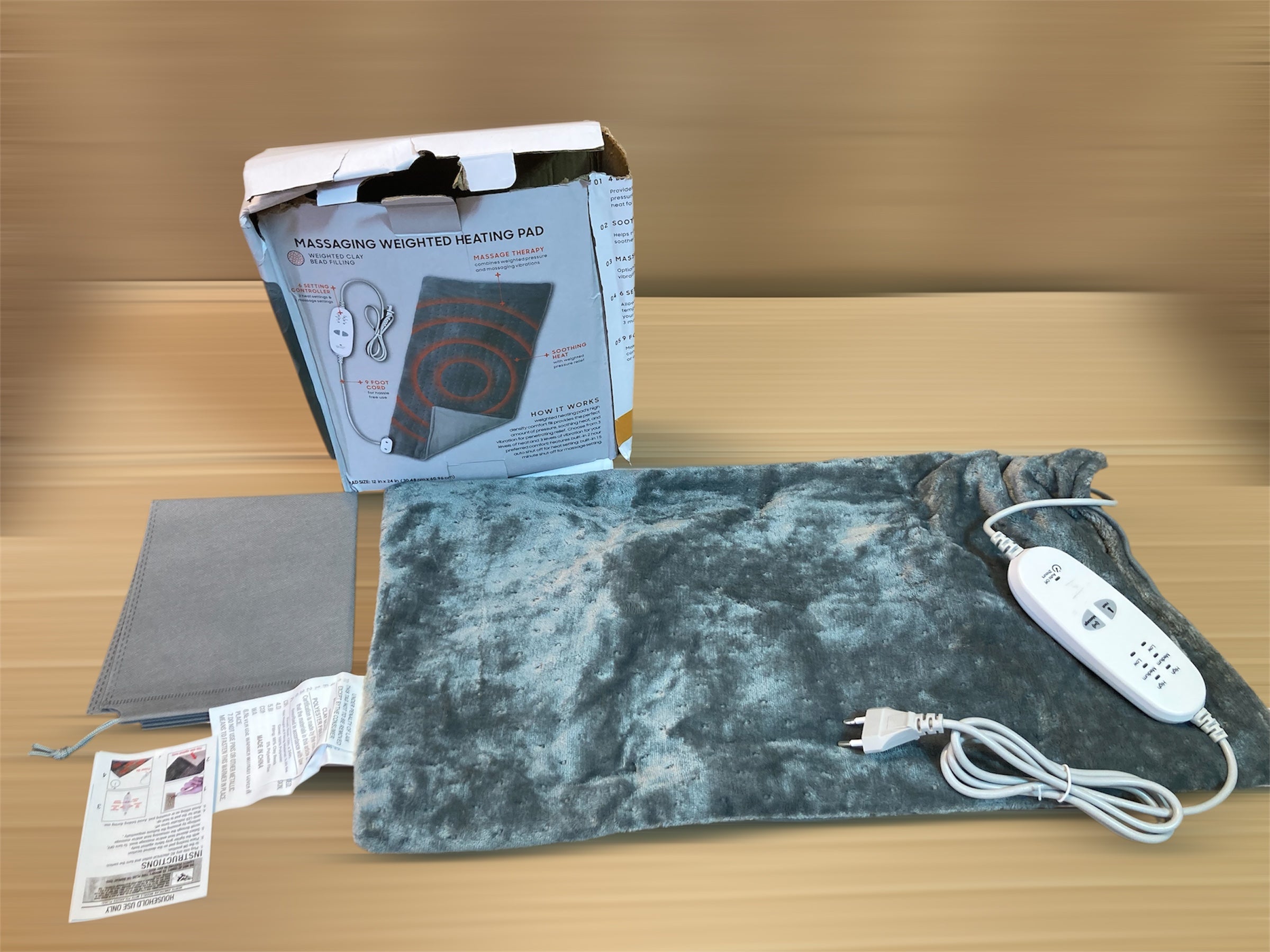 Lot Imported Massaging Weighted Heating Pad