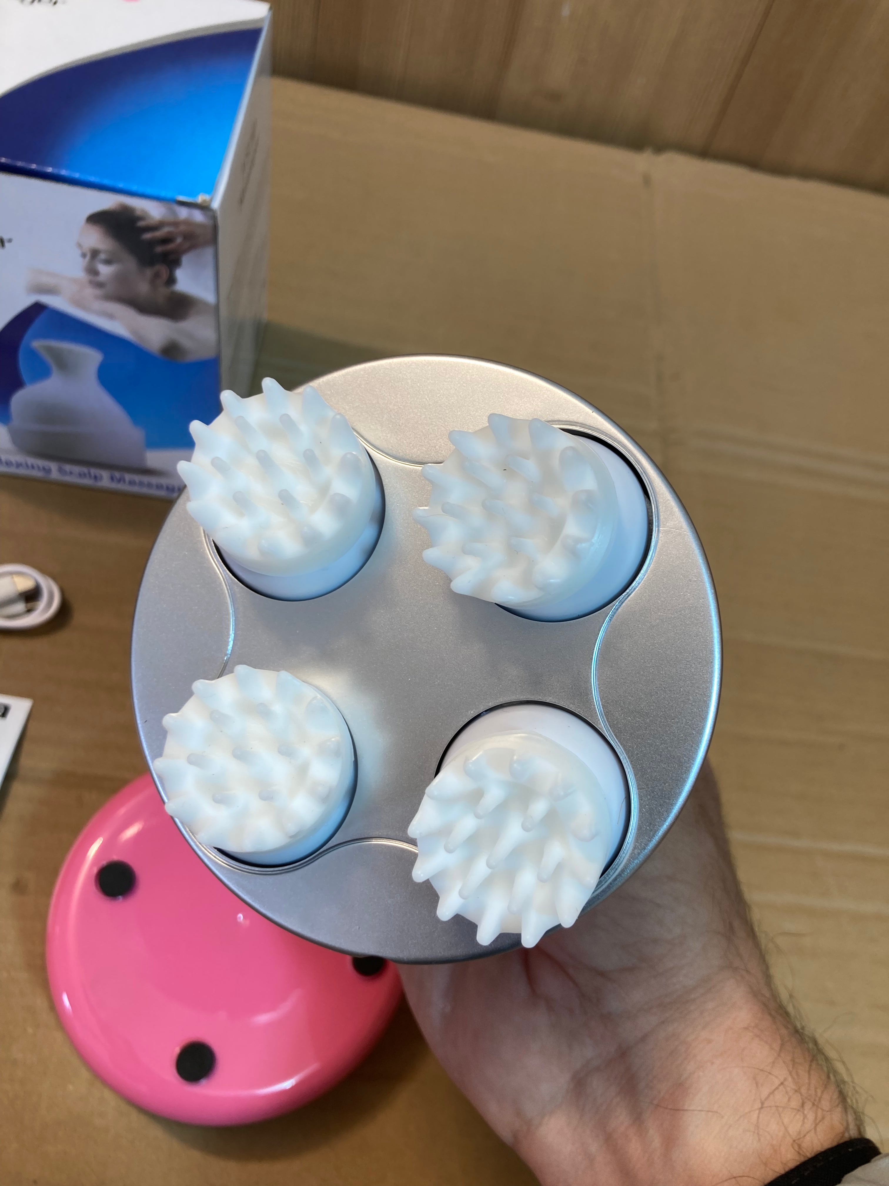 Rechargeable Stress Relief & Hair Growth Vibrating Scalp Massager