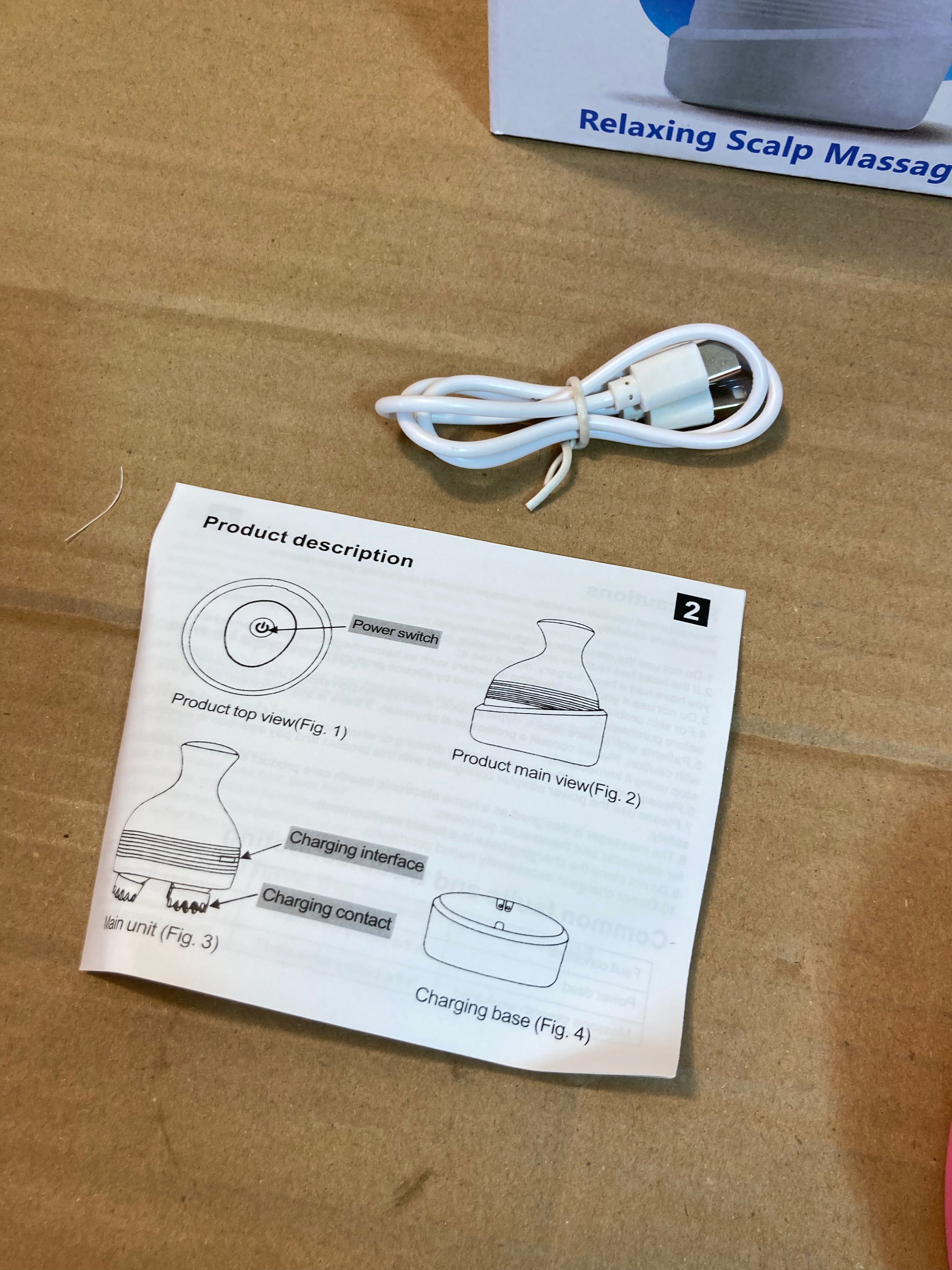 Rechargeable Stress Relief & Hair Growth Vibrating Scalp Massager