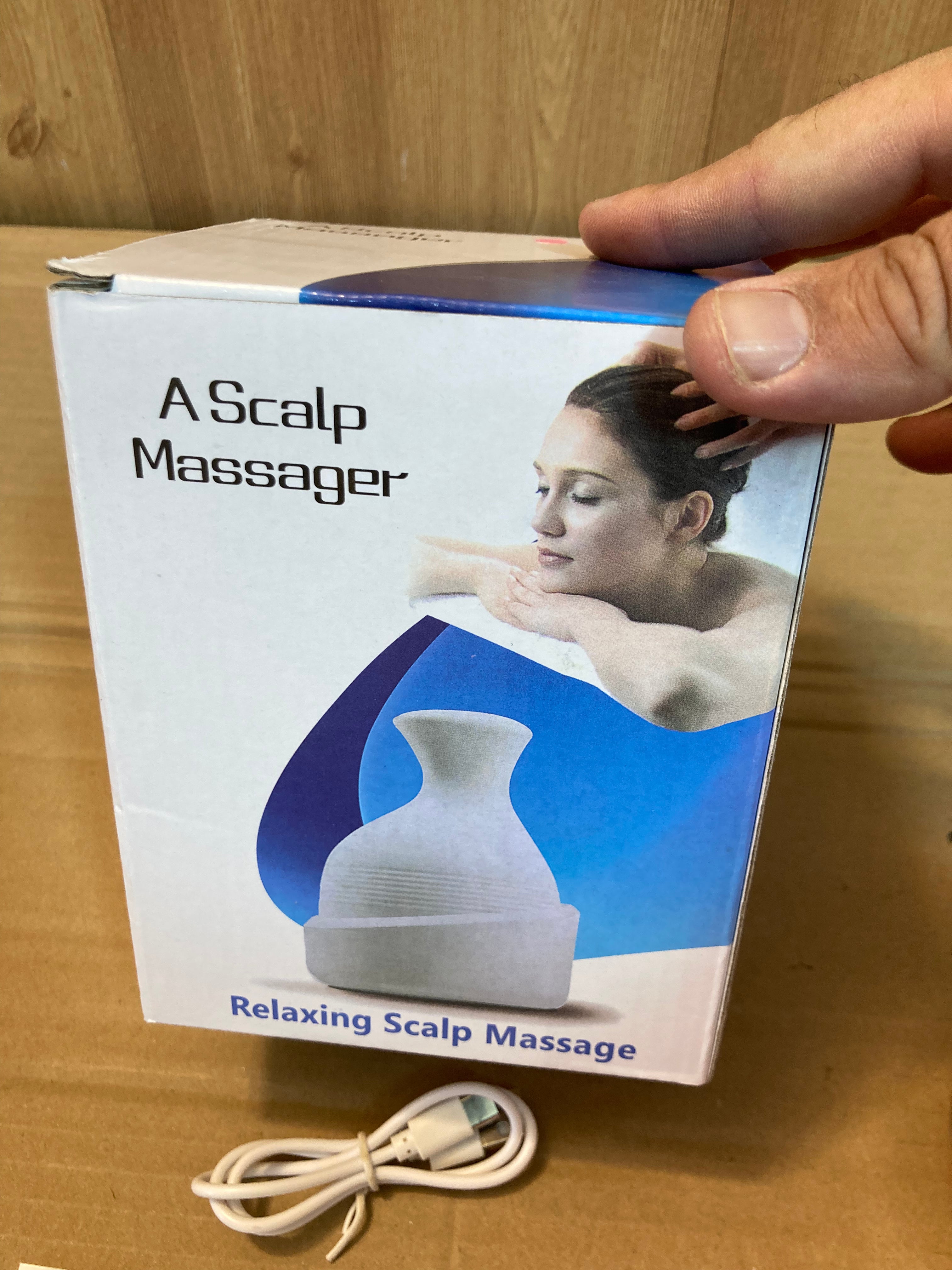 Rechargeable Stress Relief & Hair Growth Vibrating Scalp Massager