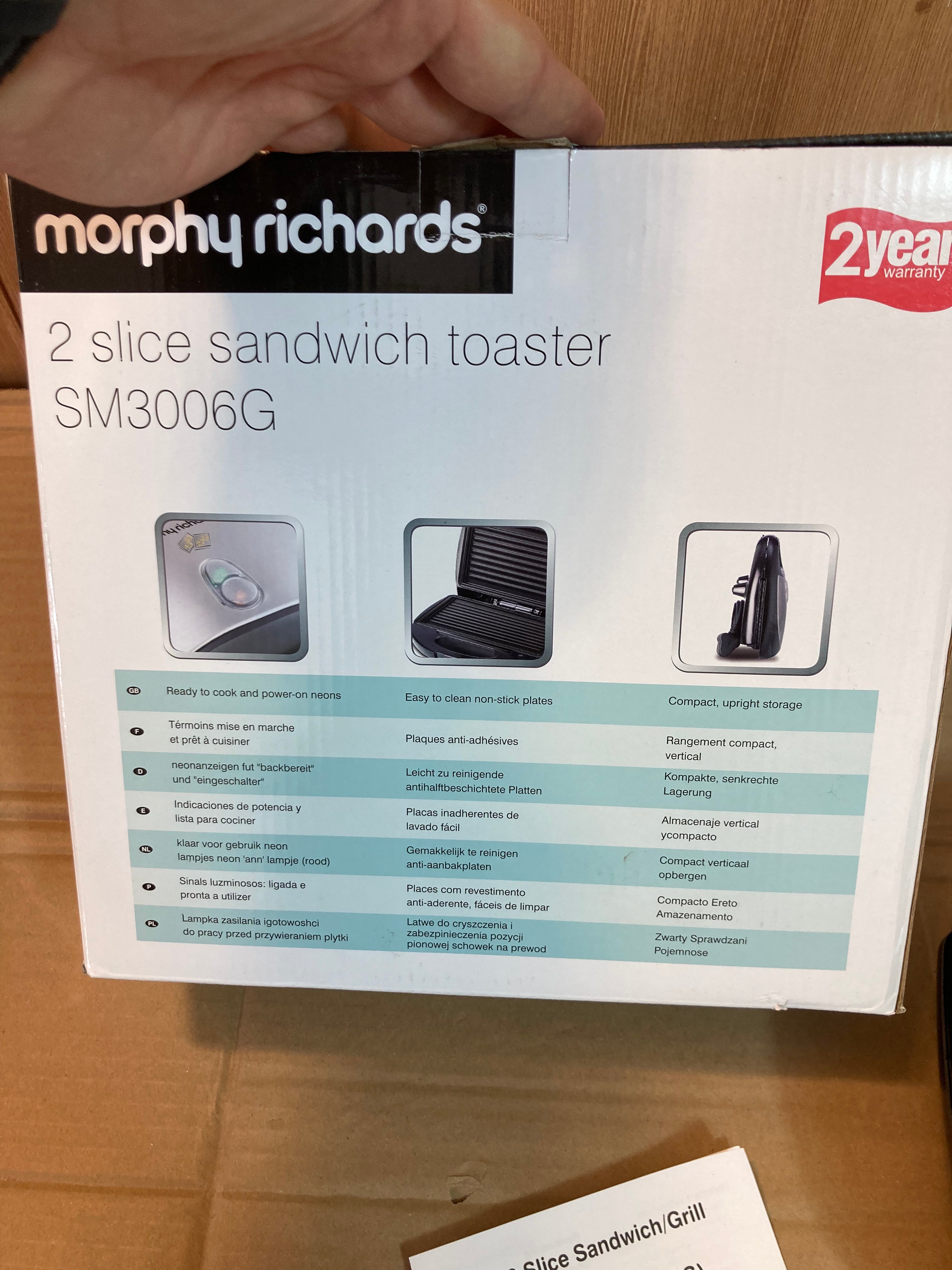 Lot Imported Morphy Richards  Grill Toaster 750W