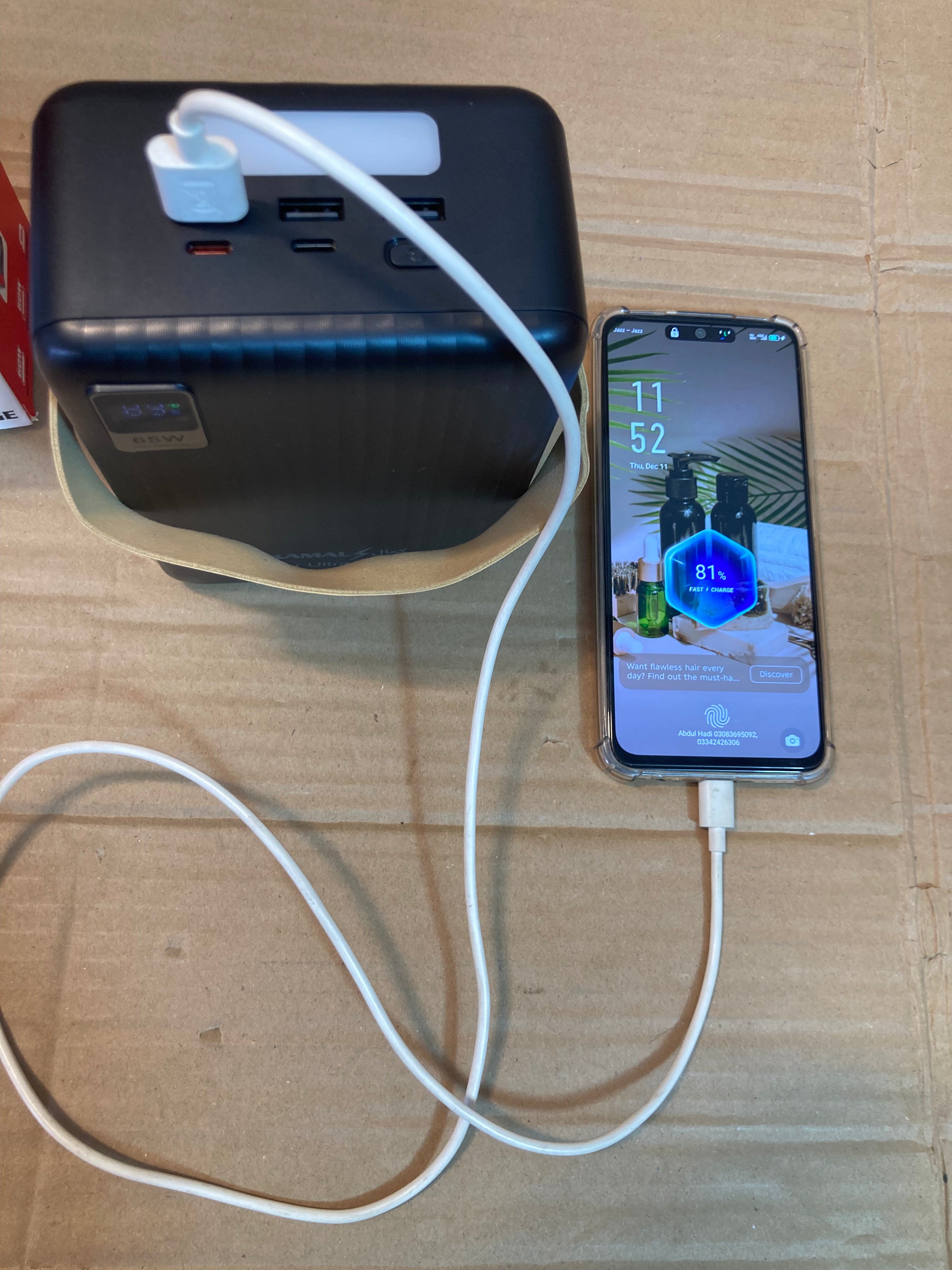 Kamal 160000mAh 60W Fast Charging Built in Cable Power Station - Power Bank K160