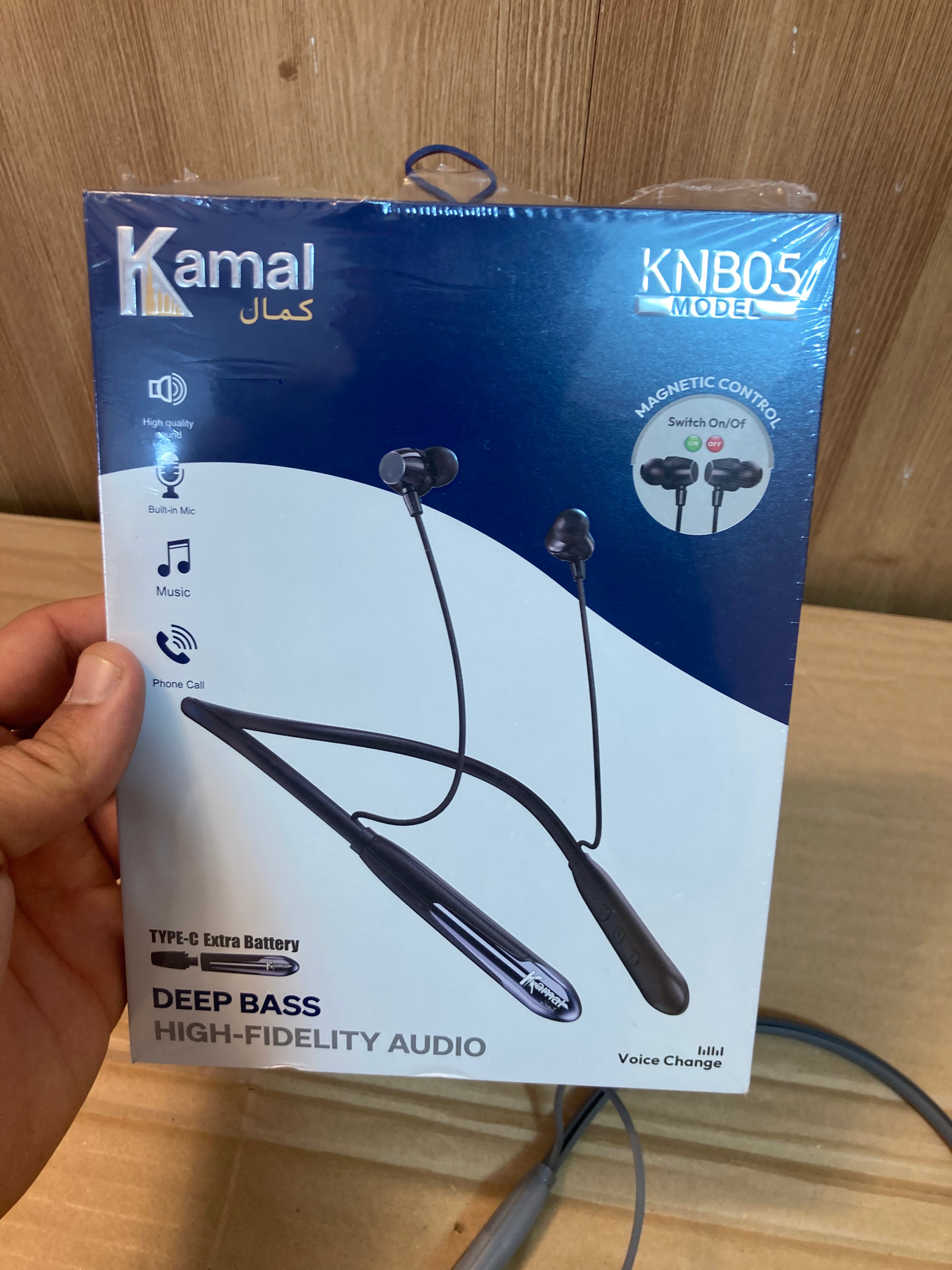 Kamal Wireless Neckband Earphones with Extra Battery - KNB05