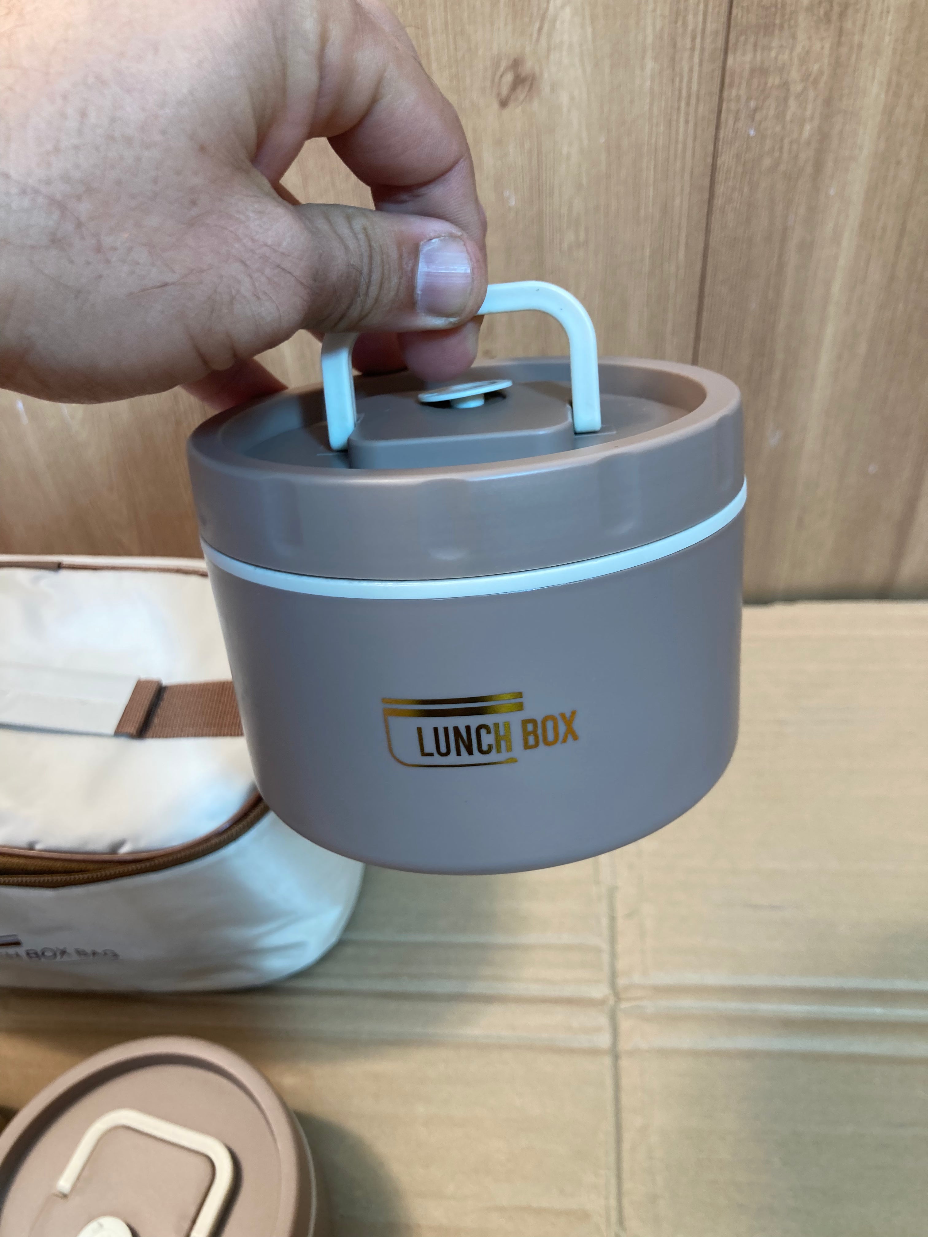 Thermal 4PCs Stainless Steel Lunch Box Set With Carrying Bag