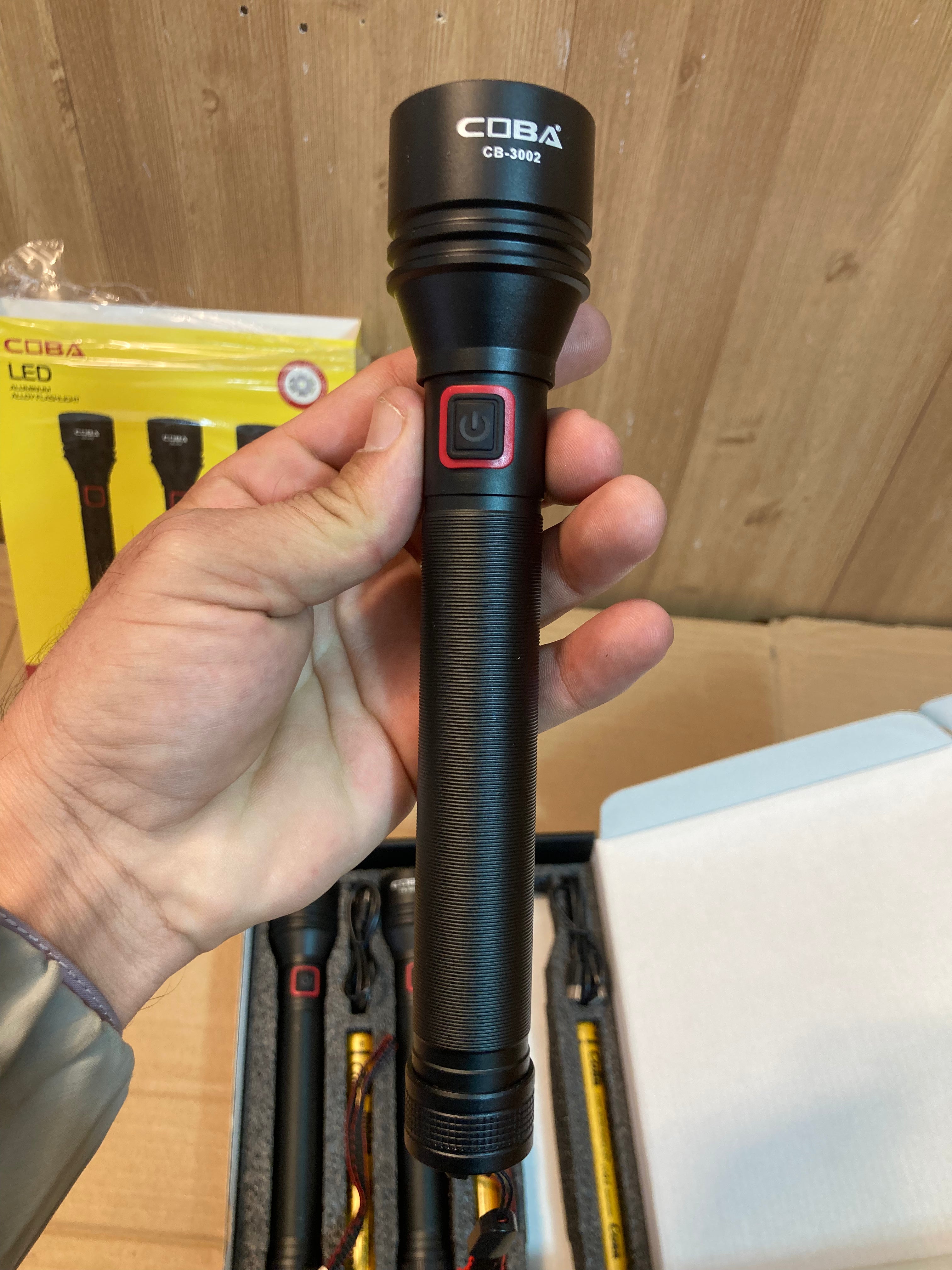 COBA Aluminum Alloy 3PCs Flashlight - Torches Set CB-3002