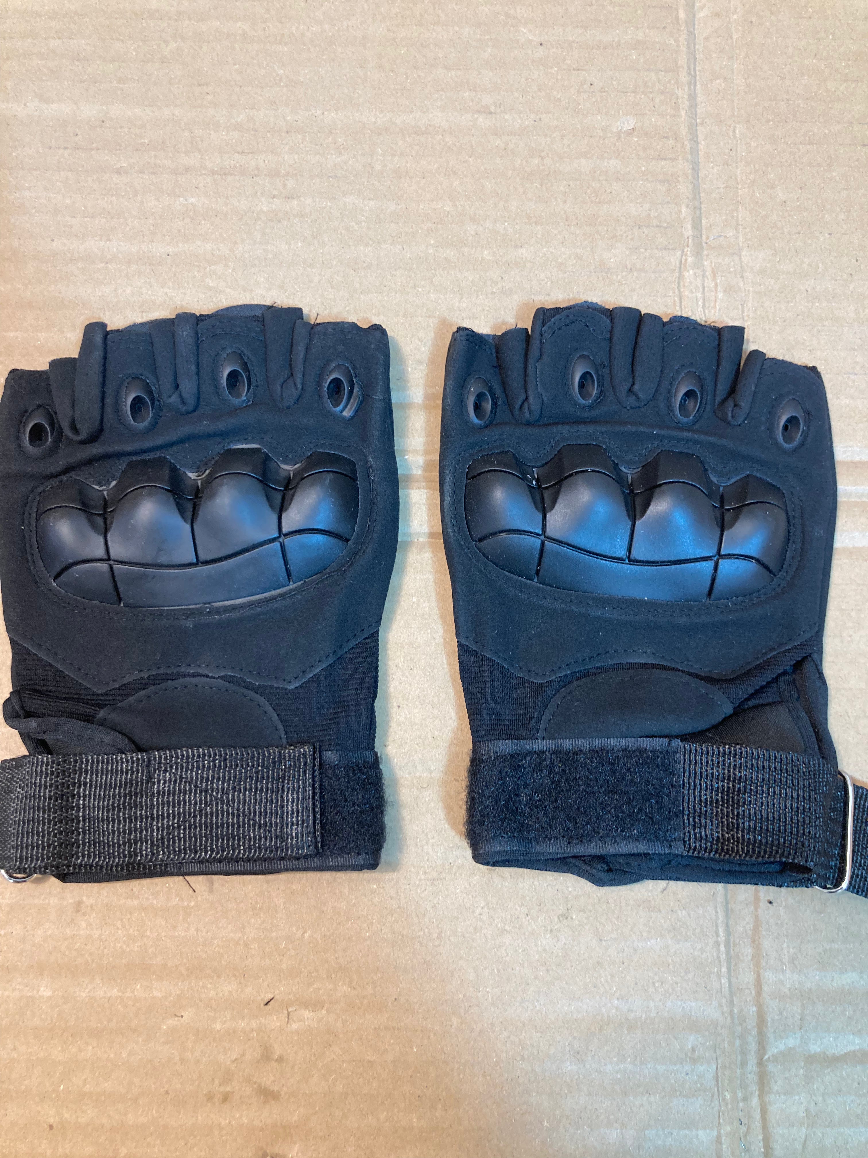 Half Finger Tactical Gloves with Hard Rubber Knuckles