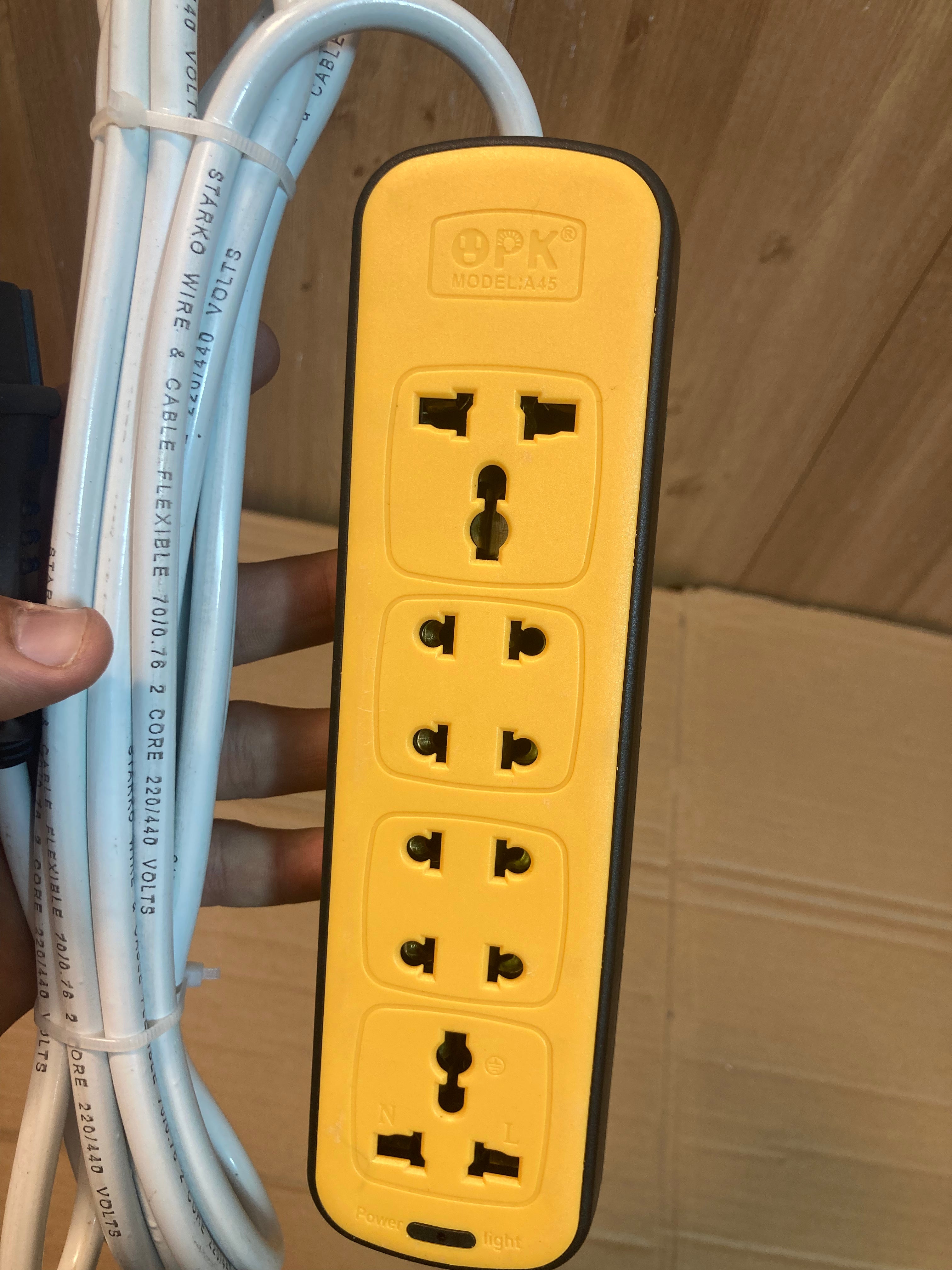Imported Six Power Socket 4M Extension Board 6000W
