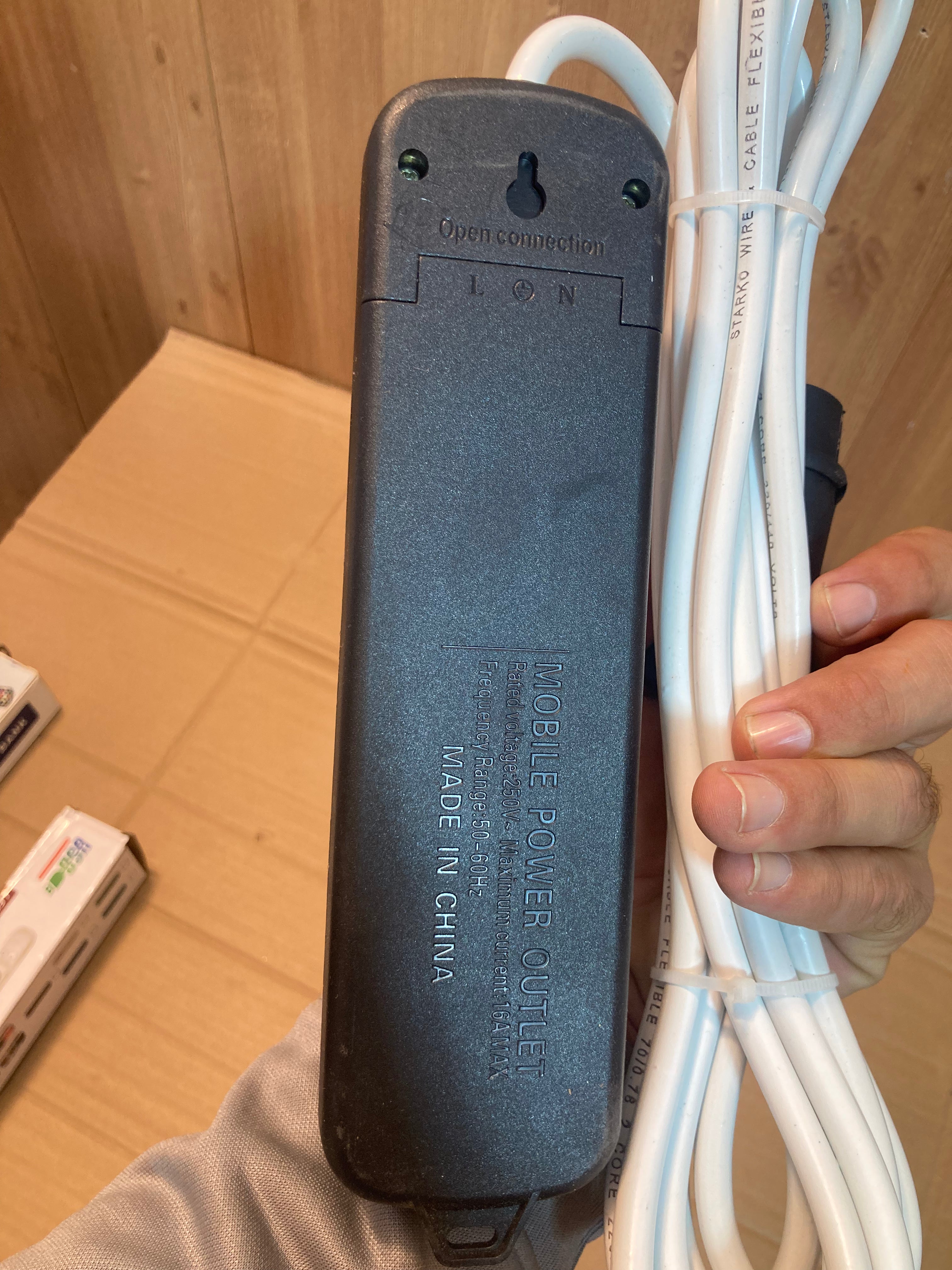 Imported Six Power Socket 4M Extension Board 6000W