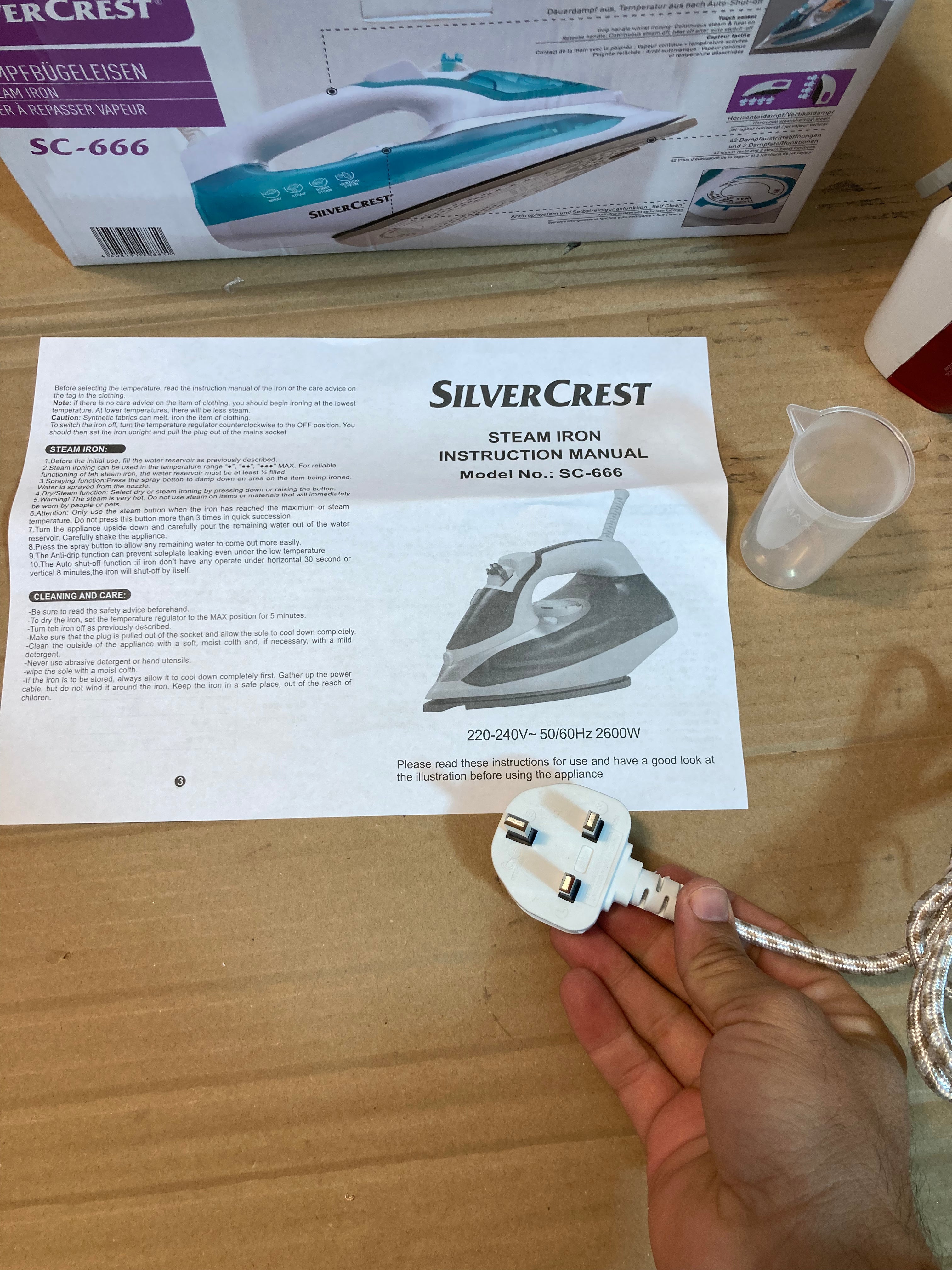Silver Crest Germany 2600W Steam Iron SC-666
