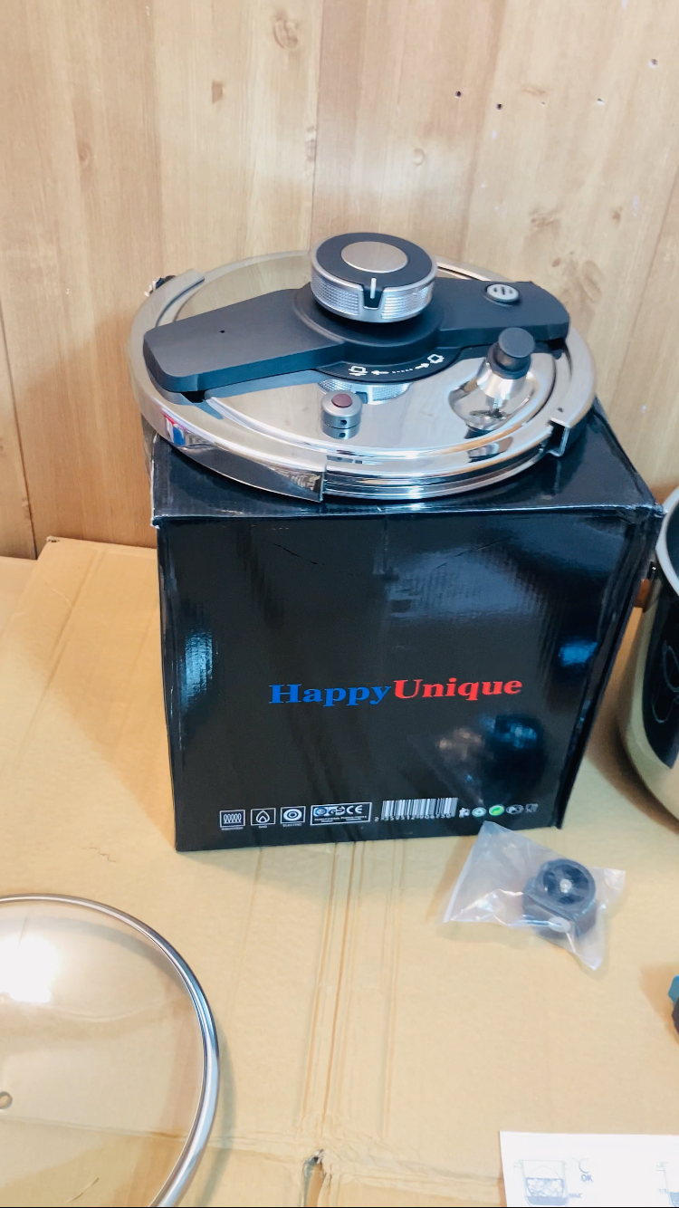 Happy Unique Germany 2-in-1 Stainless Steel Pressure Cooker 9L