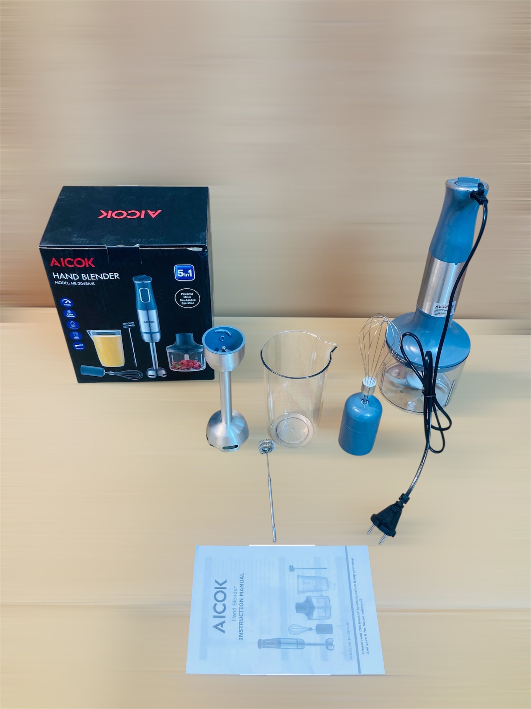 AICOK 5in1 Hand Blender Set 1000W HB-2045A4L