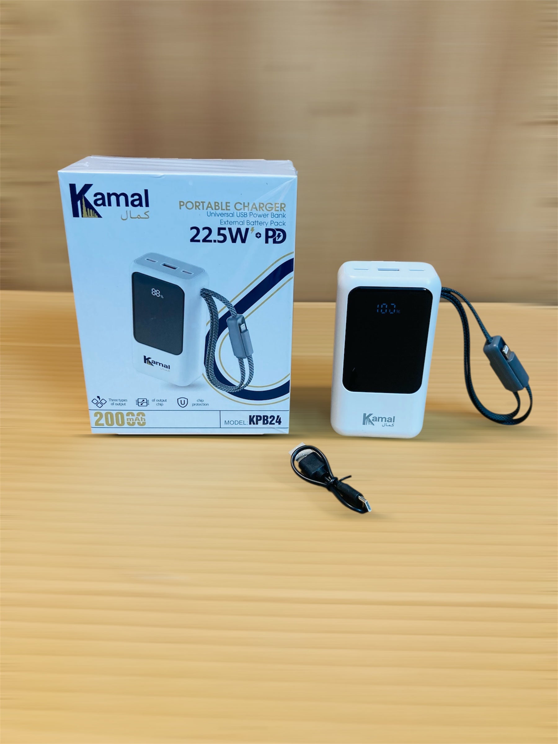 Kamal 22.5W Fast Charging 20000mAh Power Bank KPB24