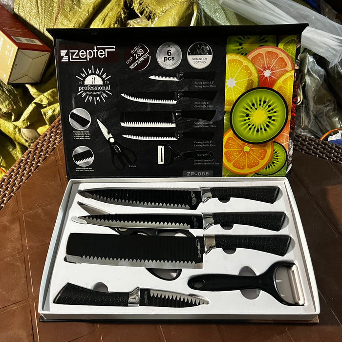 Zepter Brand Knives set of 6 pieces.