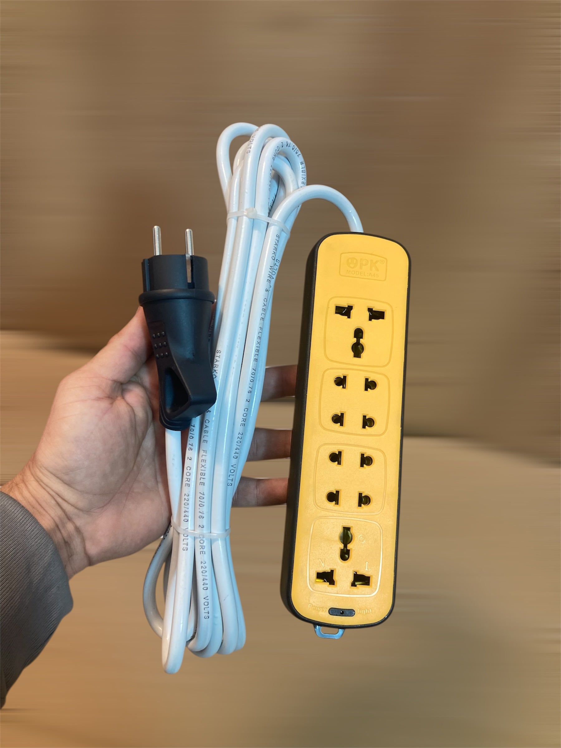 Imported Six Power Socket 4M Extension Board 6000W