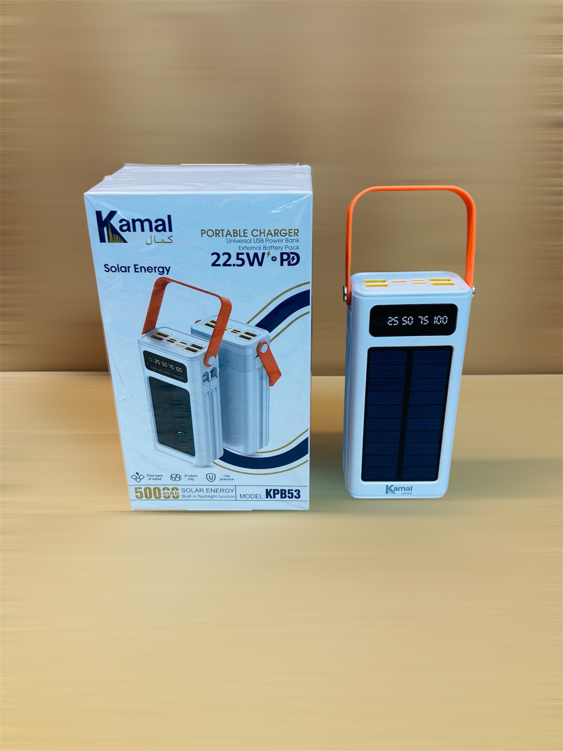 Kamal 22.5W Fast Charging 50000mAh Solar Power Bank KPB53