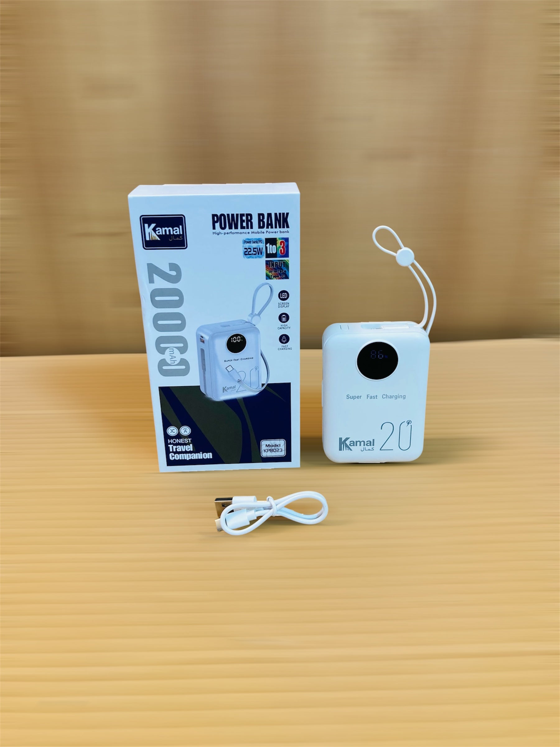 Kamal 22.5W Honest Travel Companion 20000mAh Power Bank KPB023