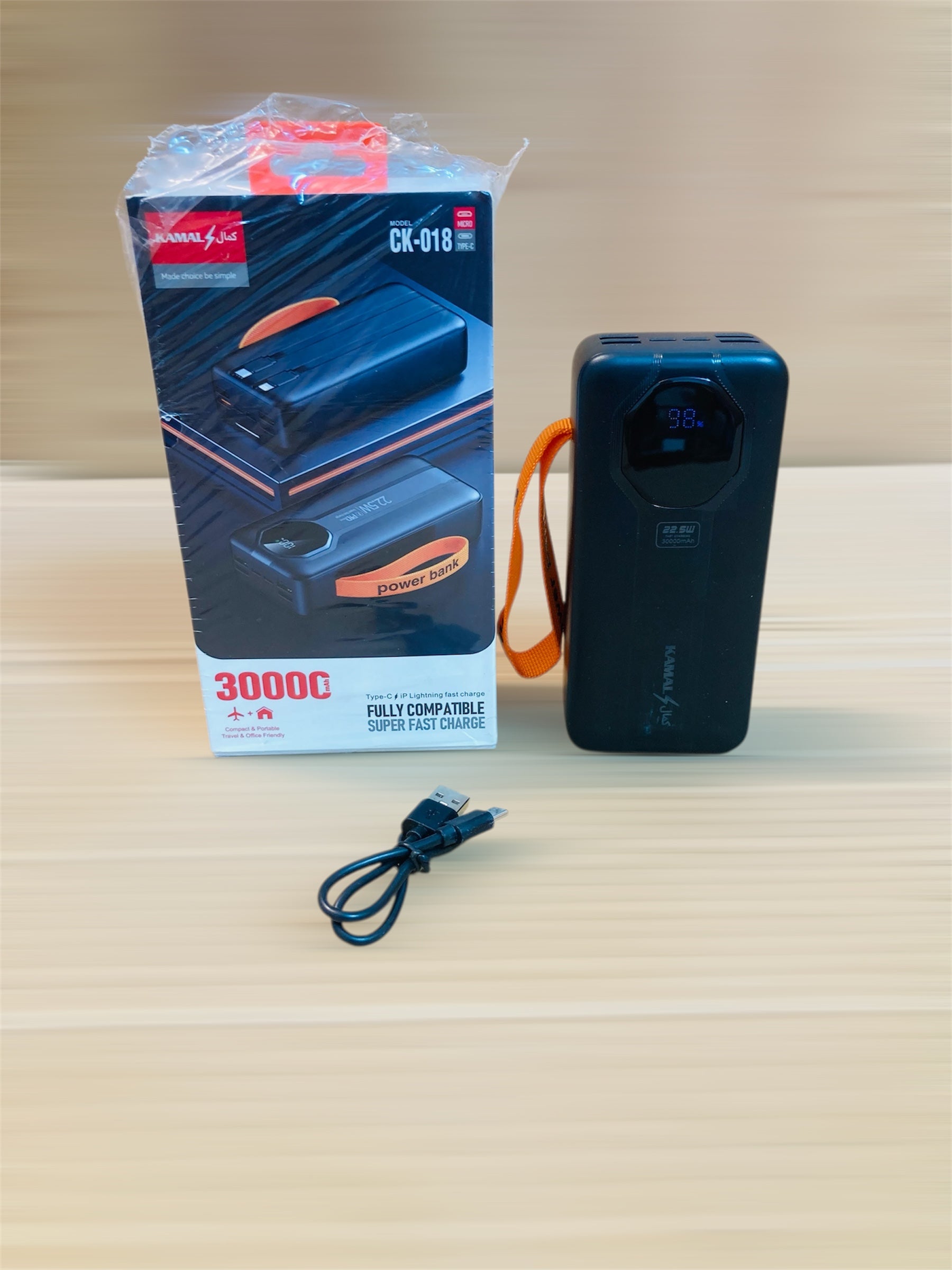 Kamal 30000mAh PD Fast Charging 22.5W Power Bank CK-018