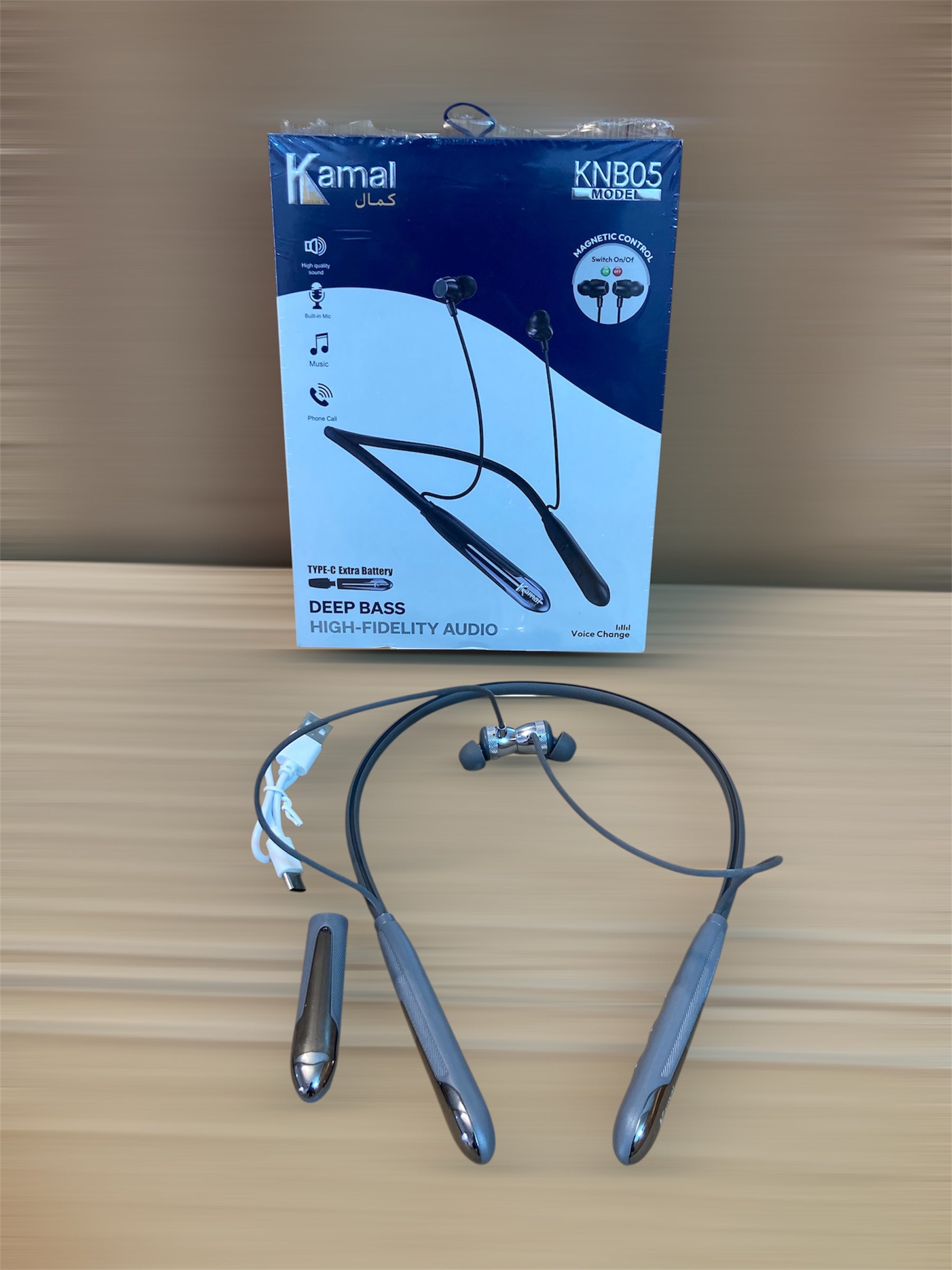 Kamal Wireless Neckband Earphones with Extra Battery - KNB05