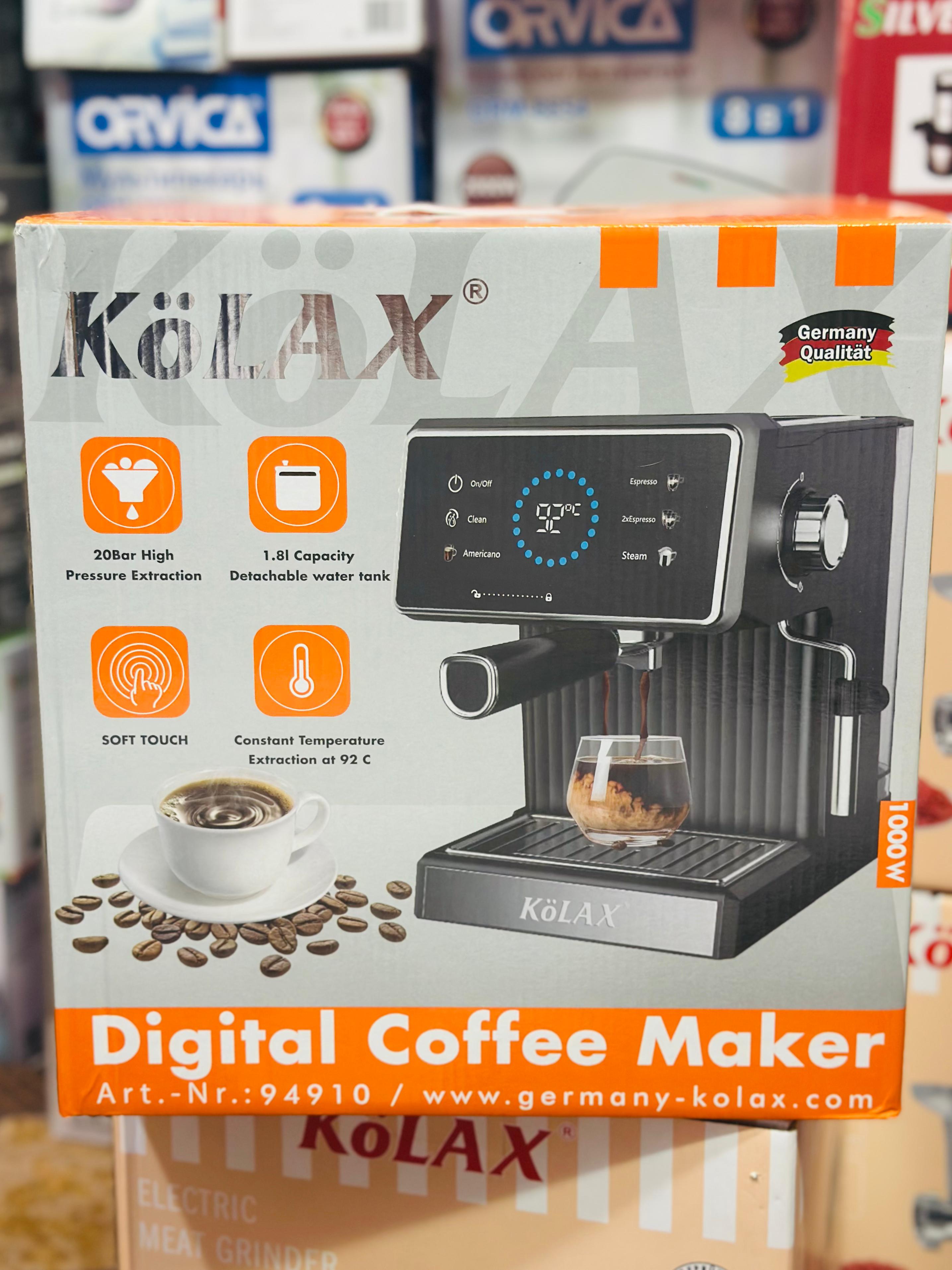 KoLAX Germany 1000W 6in1 Digital Coffee Espresso Machine 20 Bar - 94909