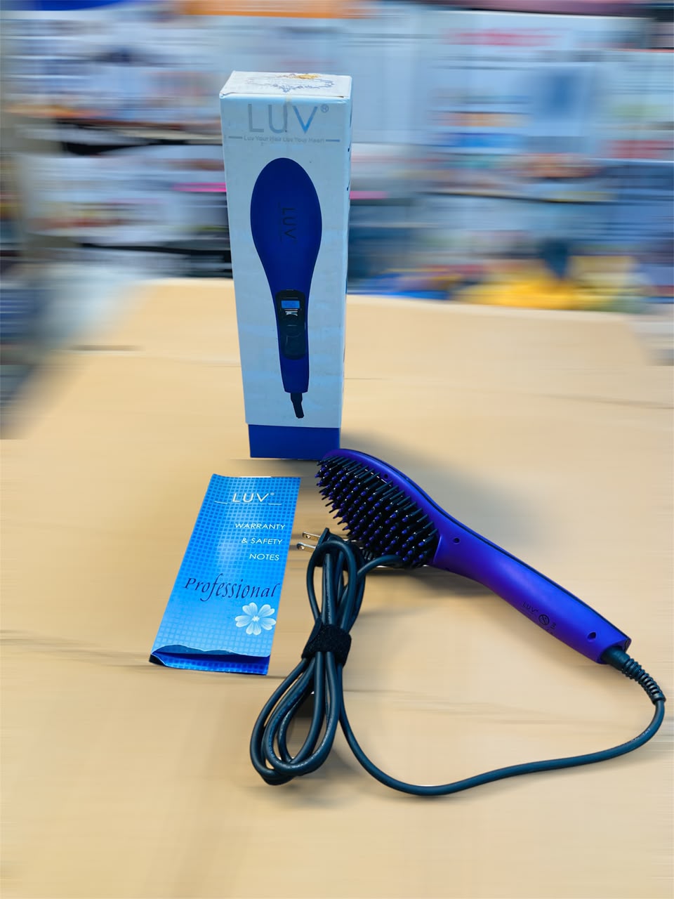 LUV Ceramic Hair Straightening Brush