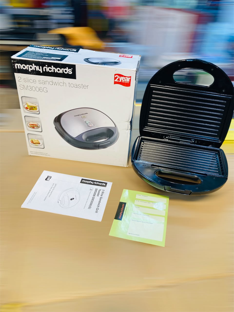 Morphy Richards  2-Slice sandwich Grill Toaster SM3006G