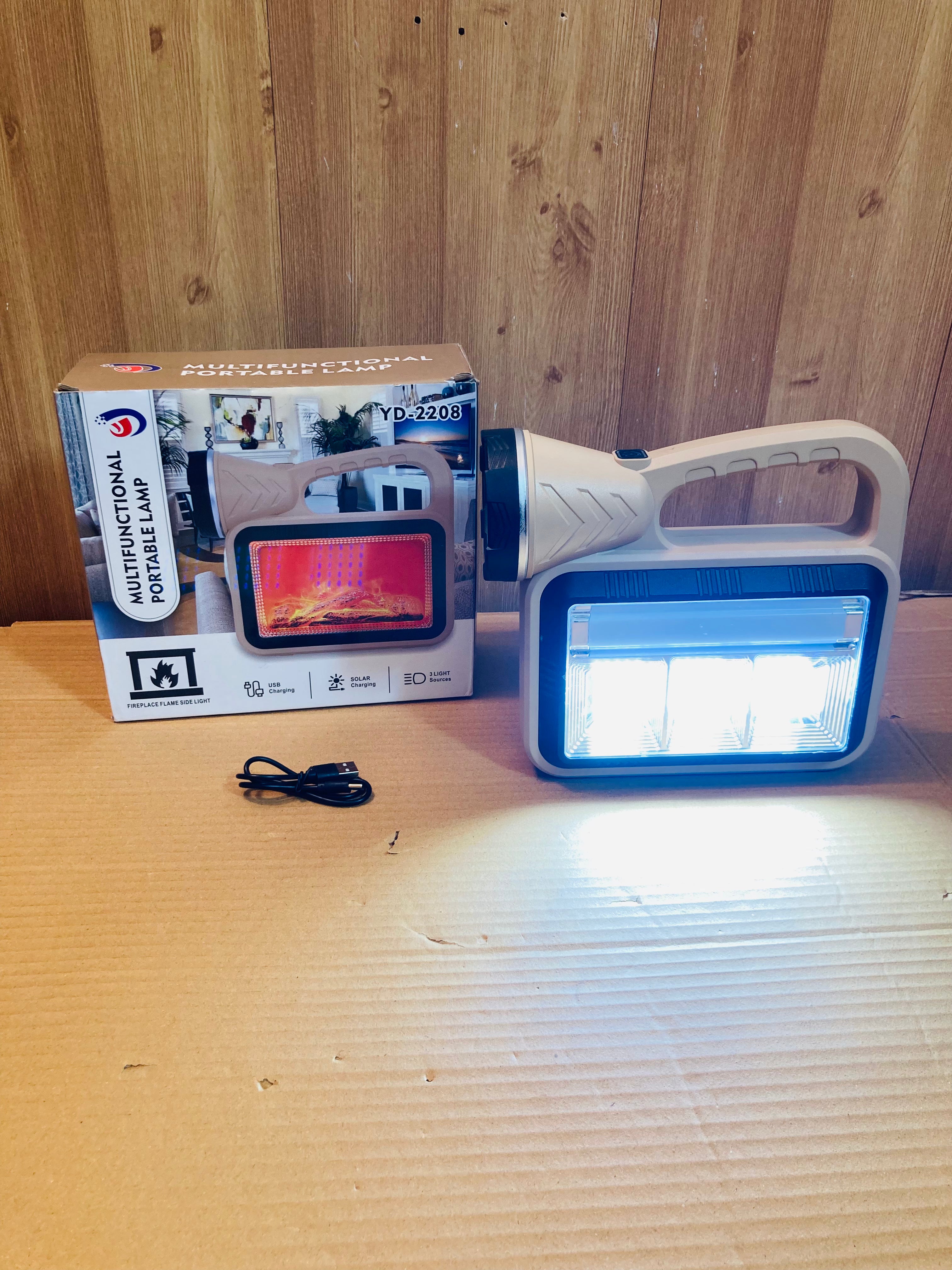 Multifunctional Portable Rechargeable Camping Lamp - Flashlight Torch YD-2208