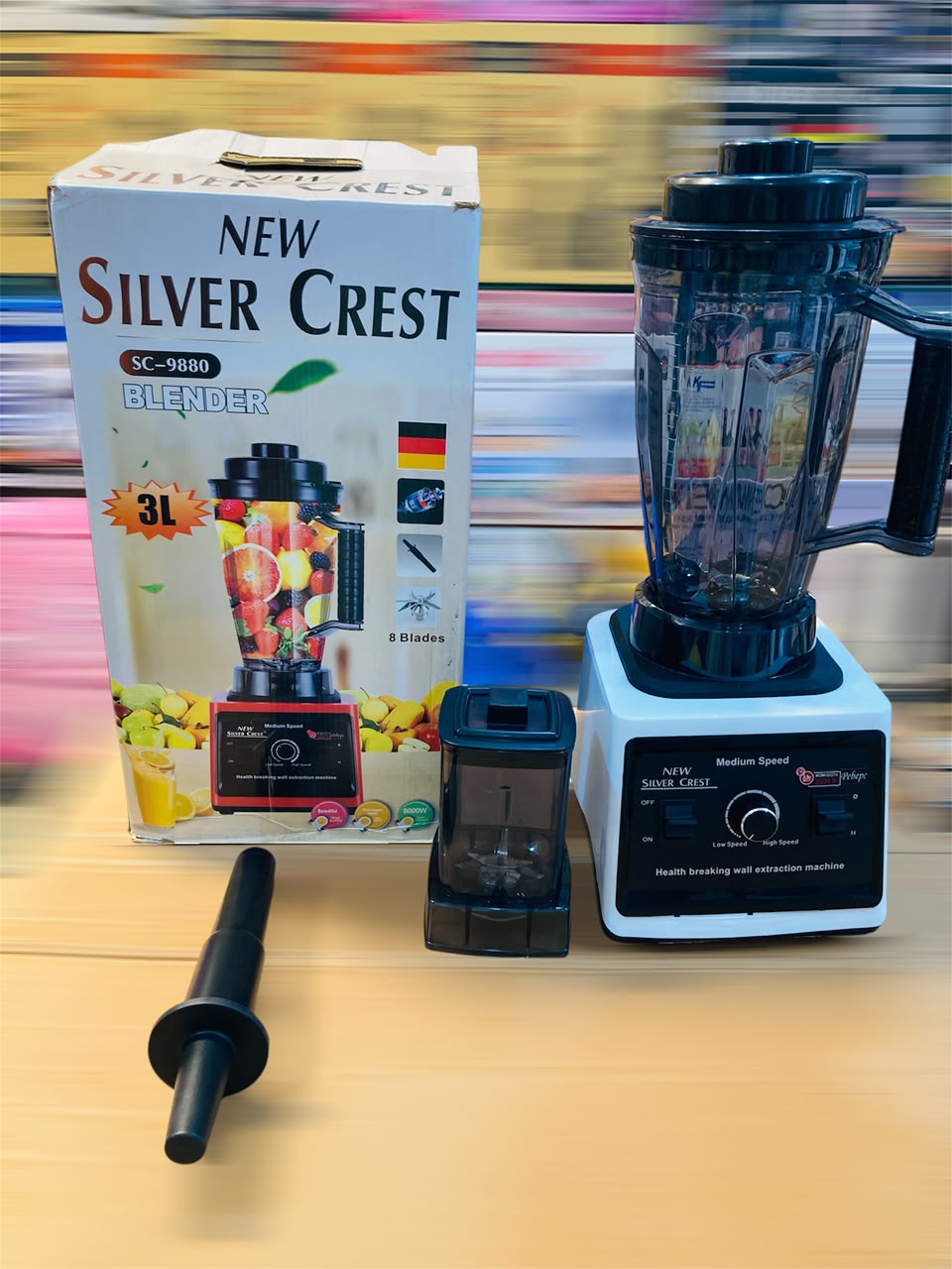 New Silver Crest  8000W Heavy Duty Commercial Blender & Grinder SC-9880
