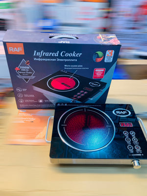 RAF 3500W Electric Infrared Cooker – Multifunction Touch & Knob Control Single Burner Cooktop R.8019