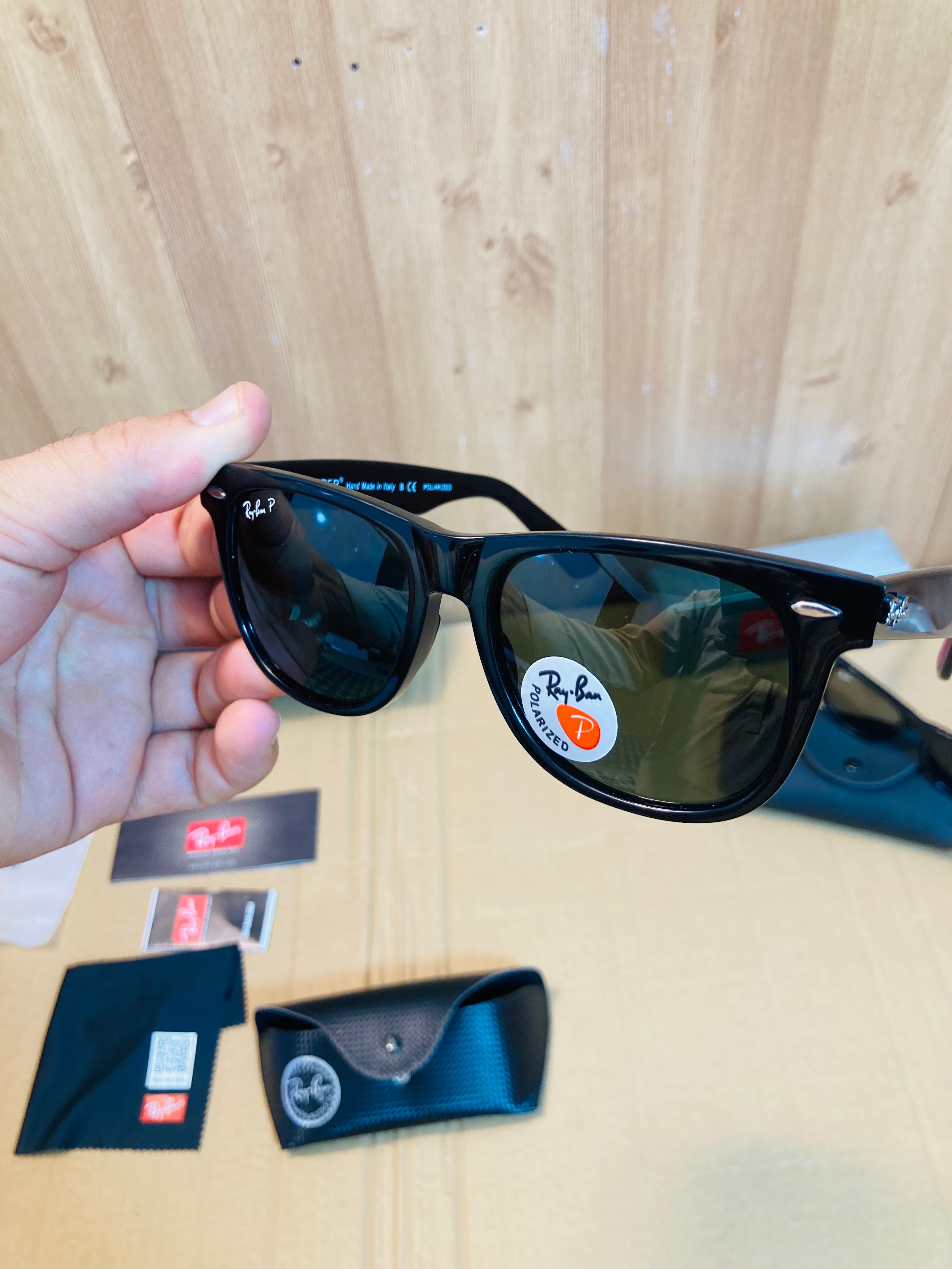 Ray-Ban RB2140 Original Wayfarer Classic Polarized Sunglasses