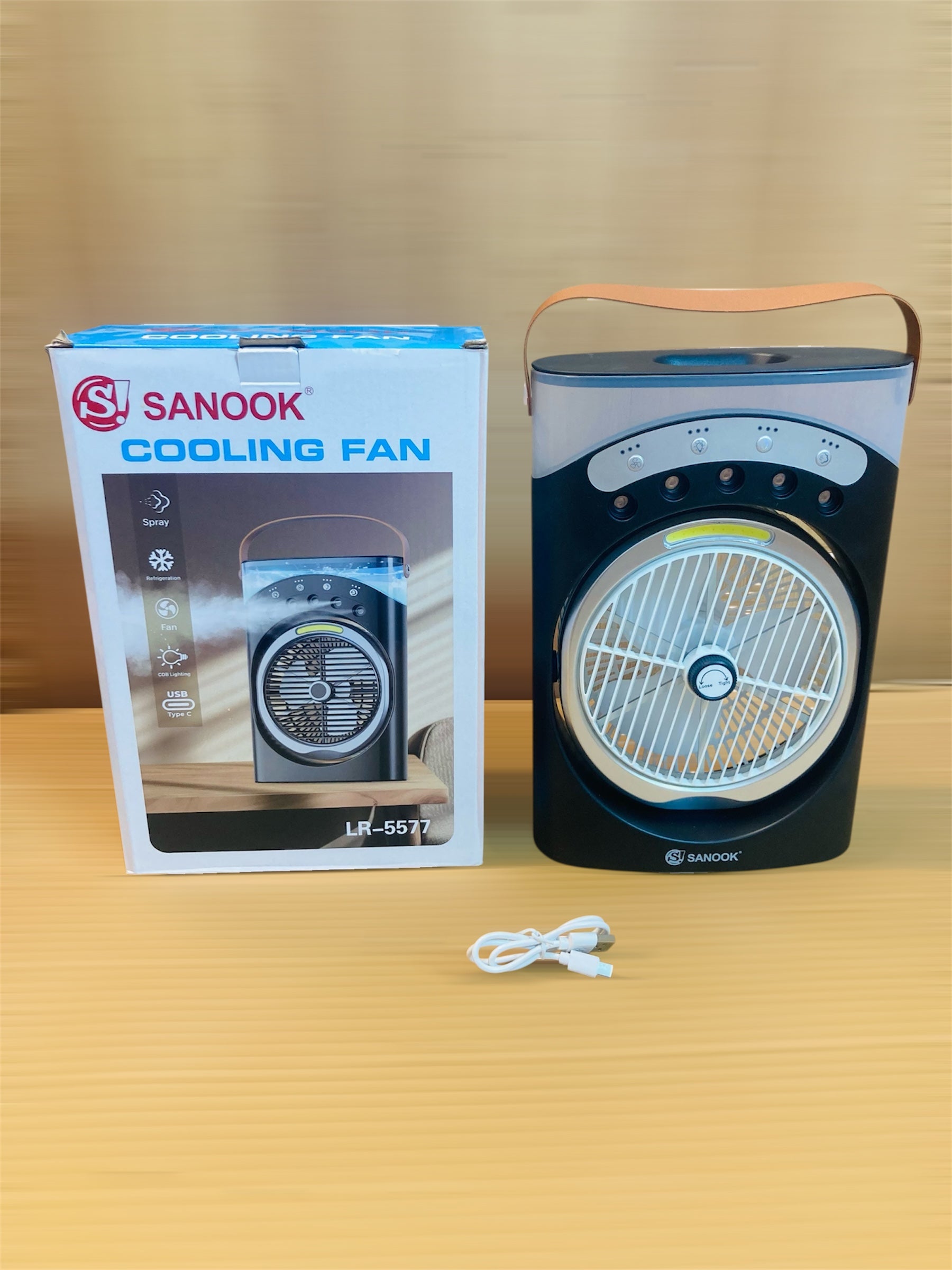 Sanook Rechargeable Portable Personal Humidifier Cooling Fan LR-5577