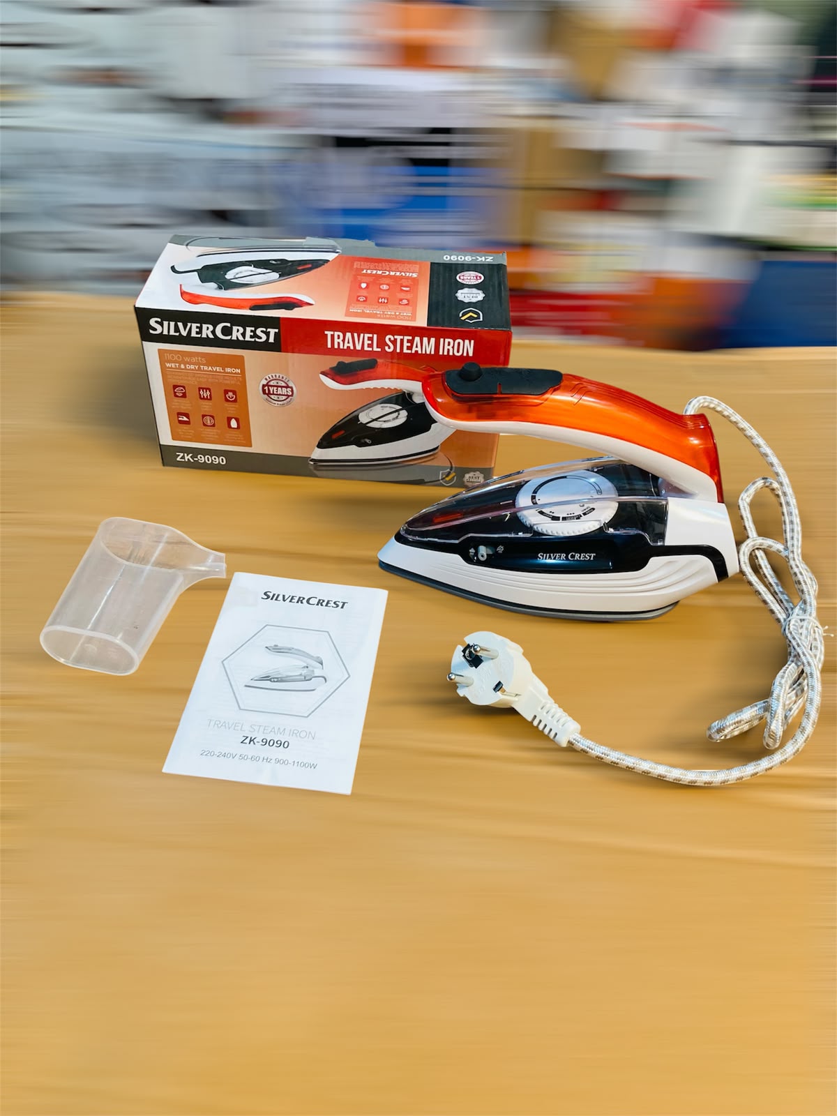 SilverCrest 1100W Portable Travel Steam Iron  ZK-9090
