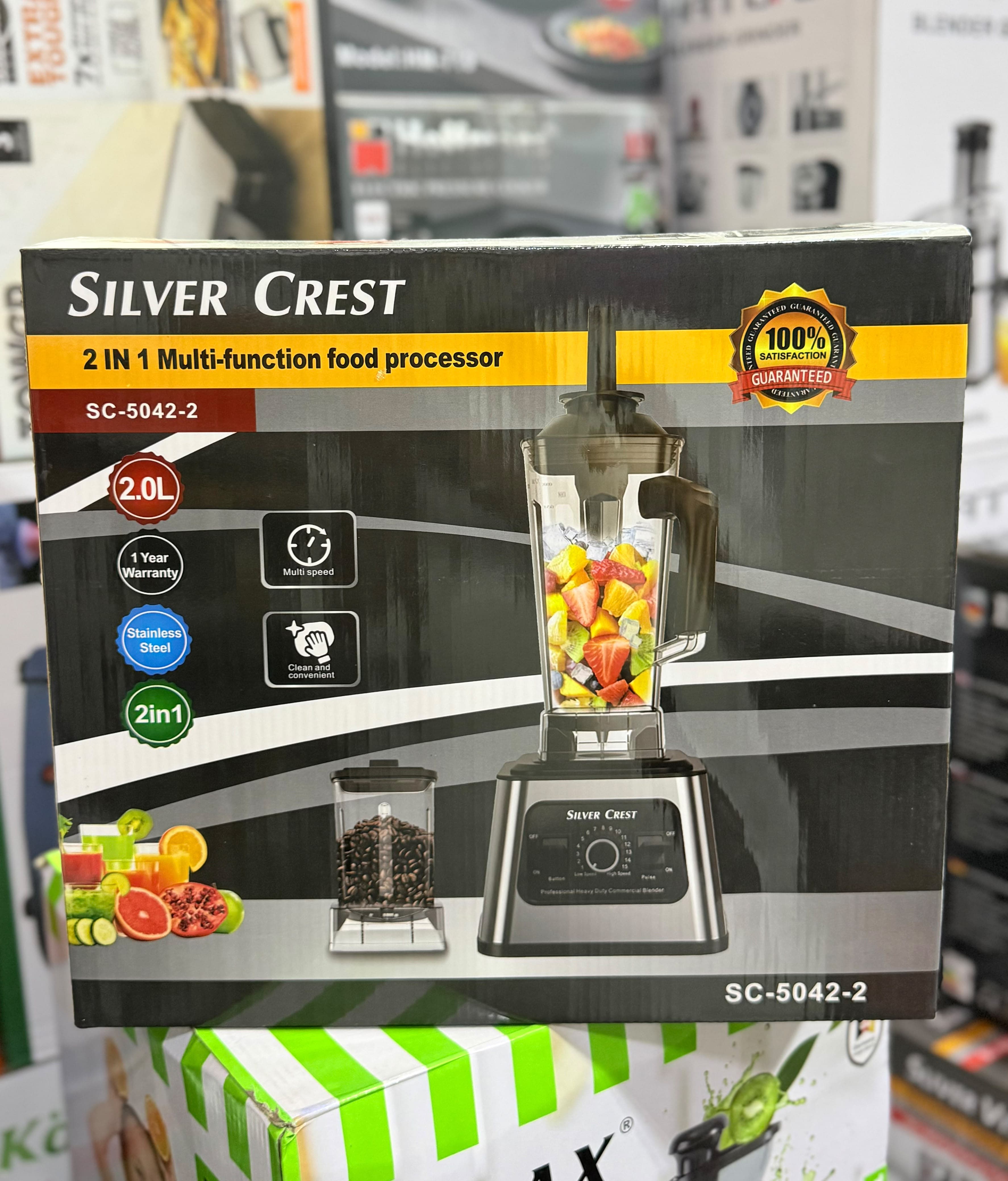 Silver Crest 2-in-1 Multi-Function Food Processor SC-5042-2