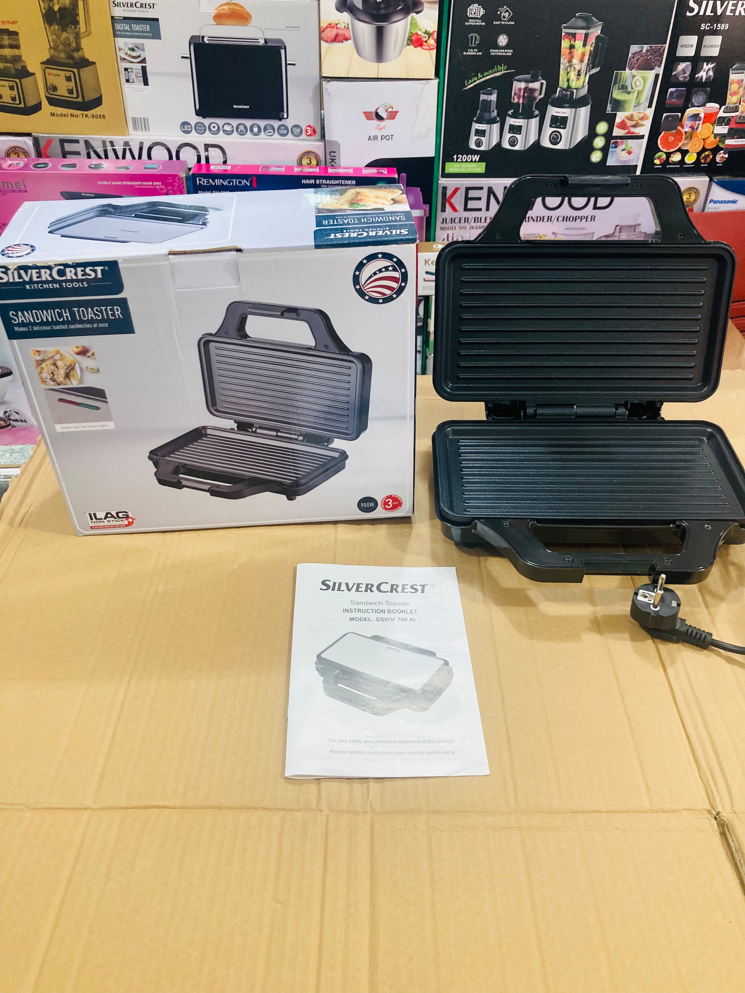 Silver Crest 900W Grill Maker - Grill Pan