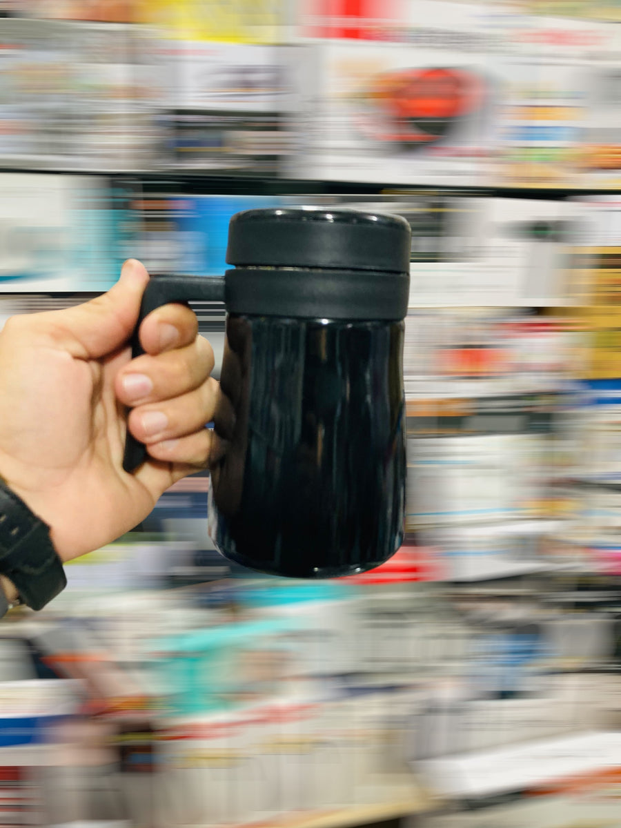 Smart LED Temperature Display Vacuum Insulated Travel Mug with Handle (550ml / 18.6 oz) Stainless Steel Thermal Coffee Cup 304