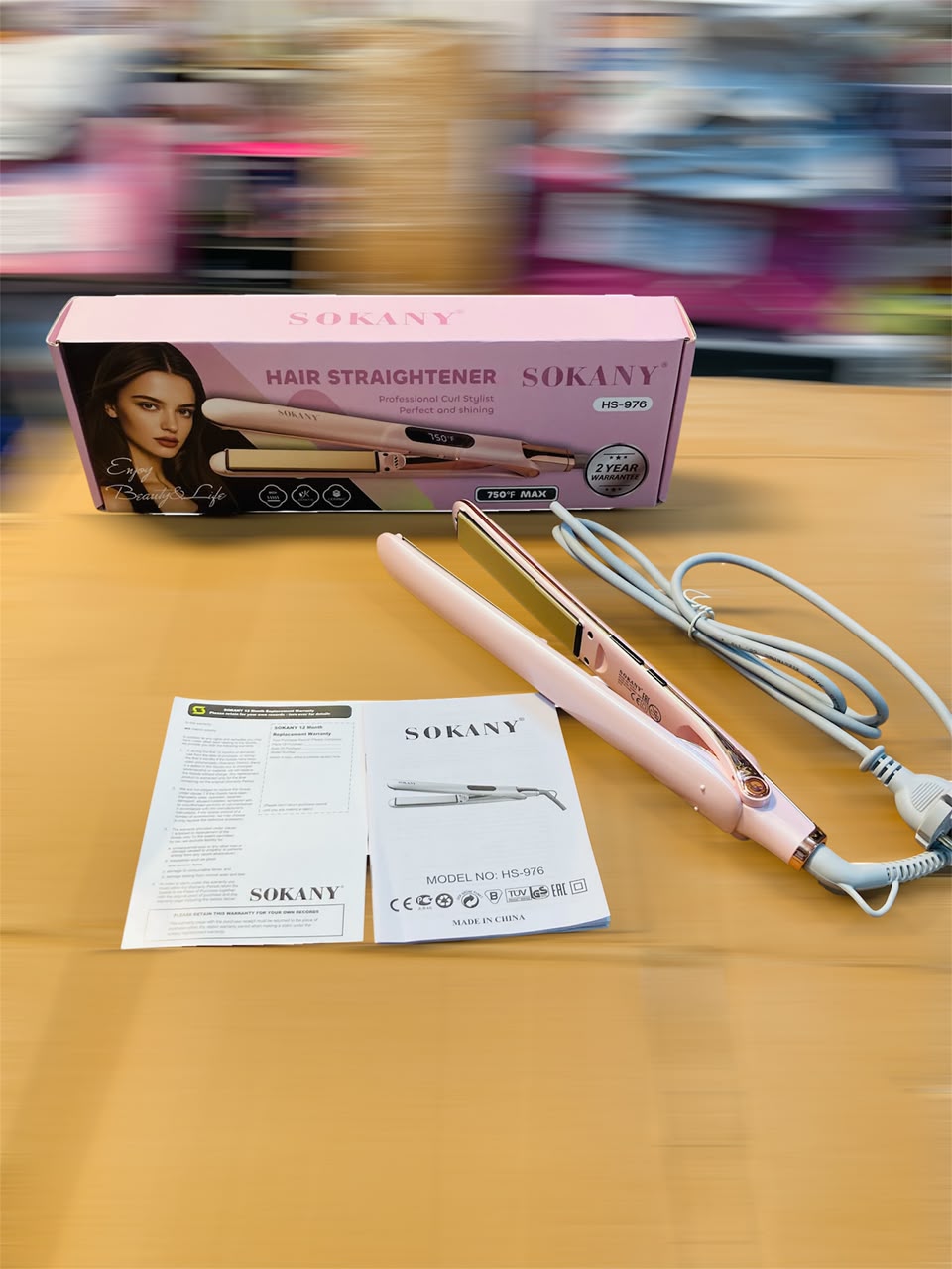 Sokany Digital Professional Hair Straightener HS-976